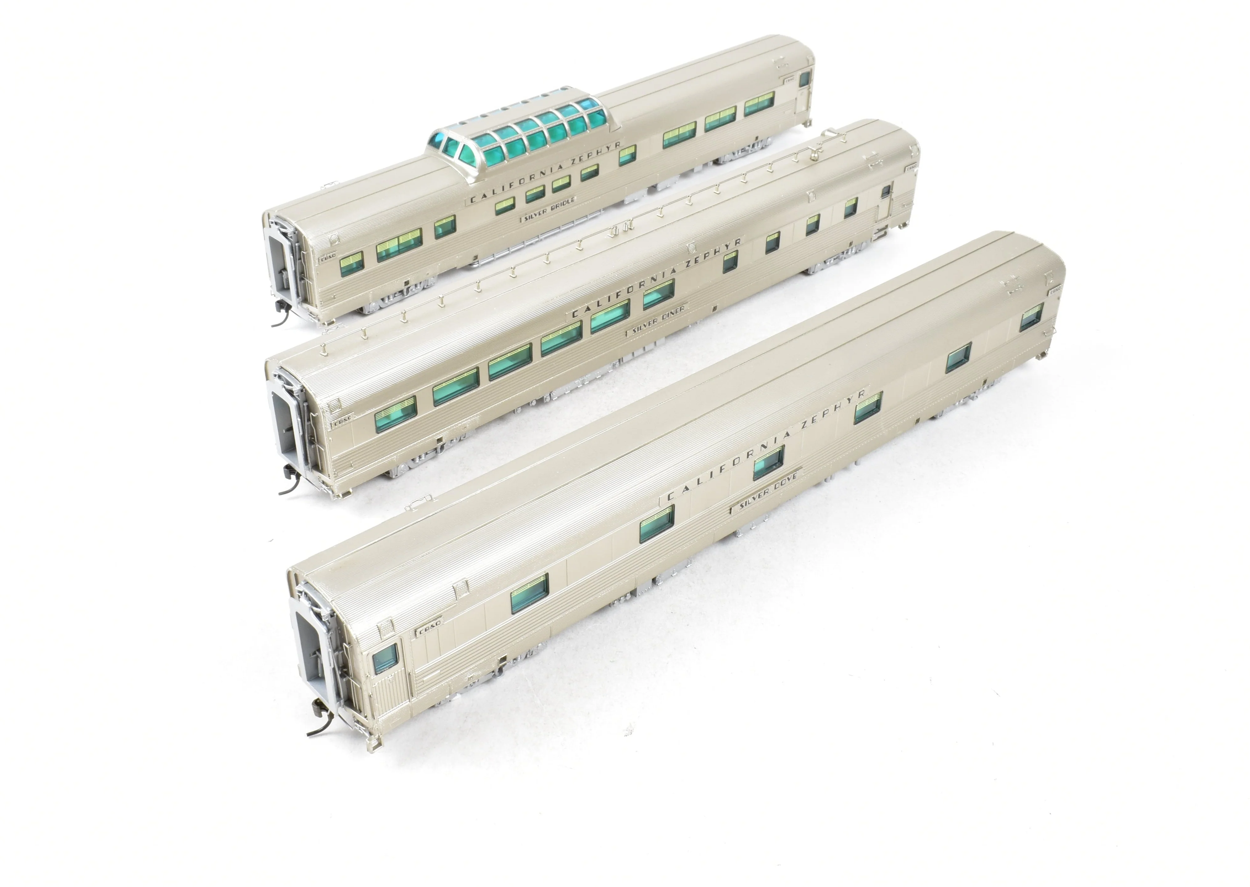 HO CON BLI - Broadway Limited Imports D&RGW, WP, CB&Q 11-Car California Zephyr Mixed Set - Image 16