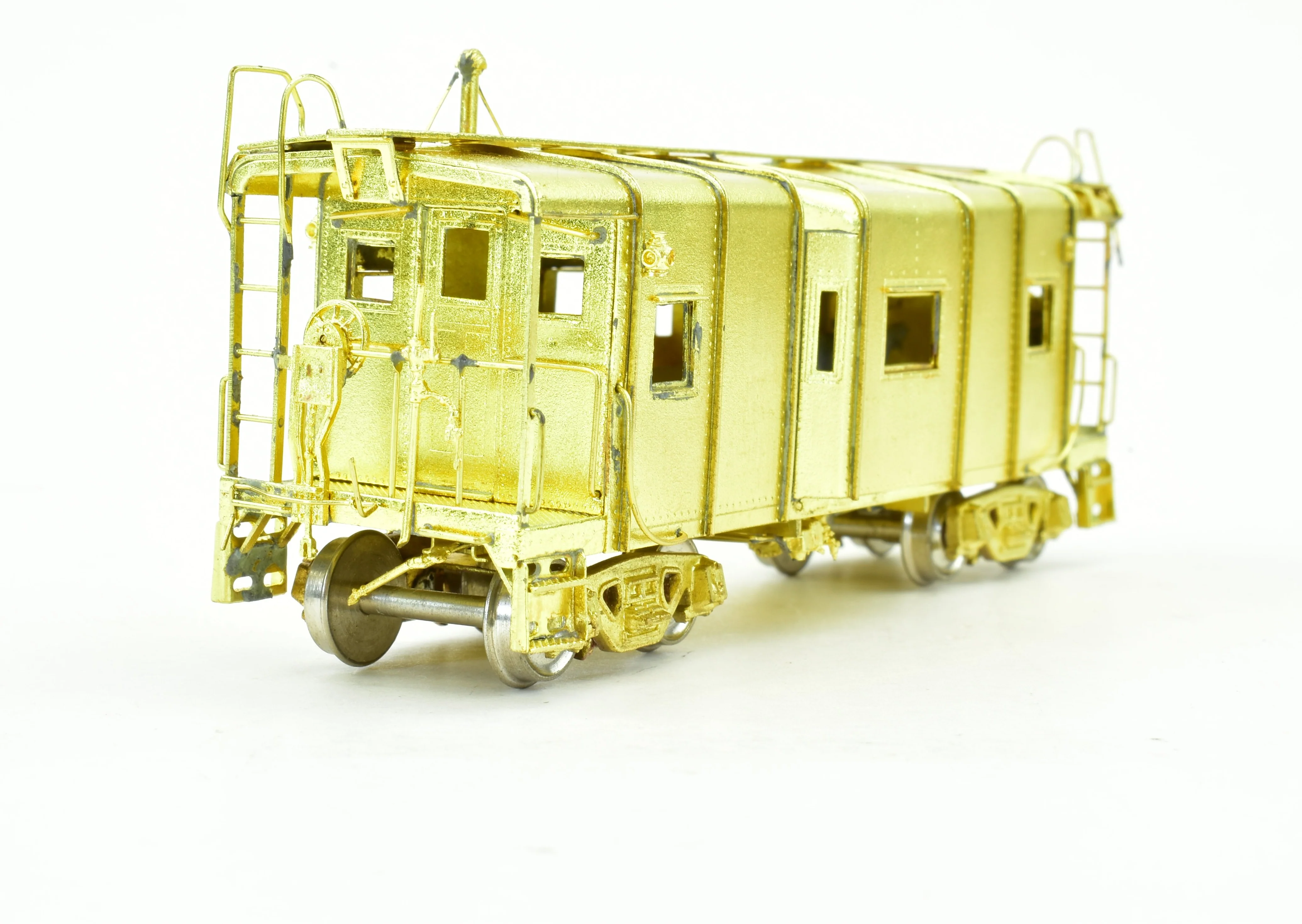 HO Brass Oriental Limited B&O - Baltimore & Ohio I-12 Wagon Top Bay Window Caboose - Image 5