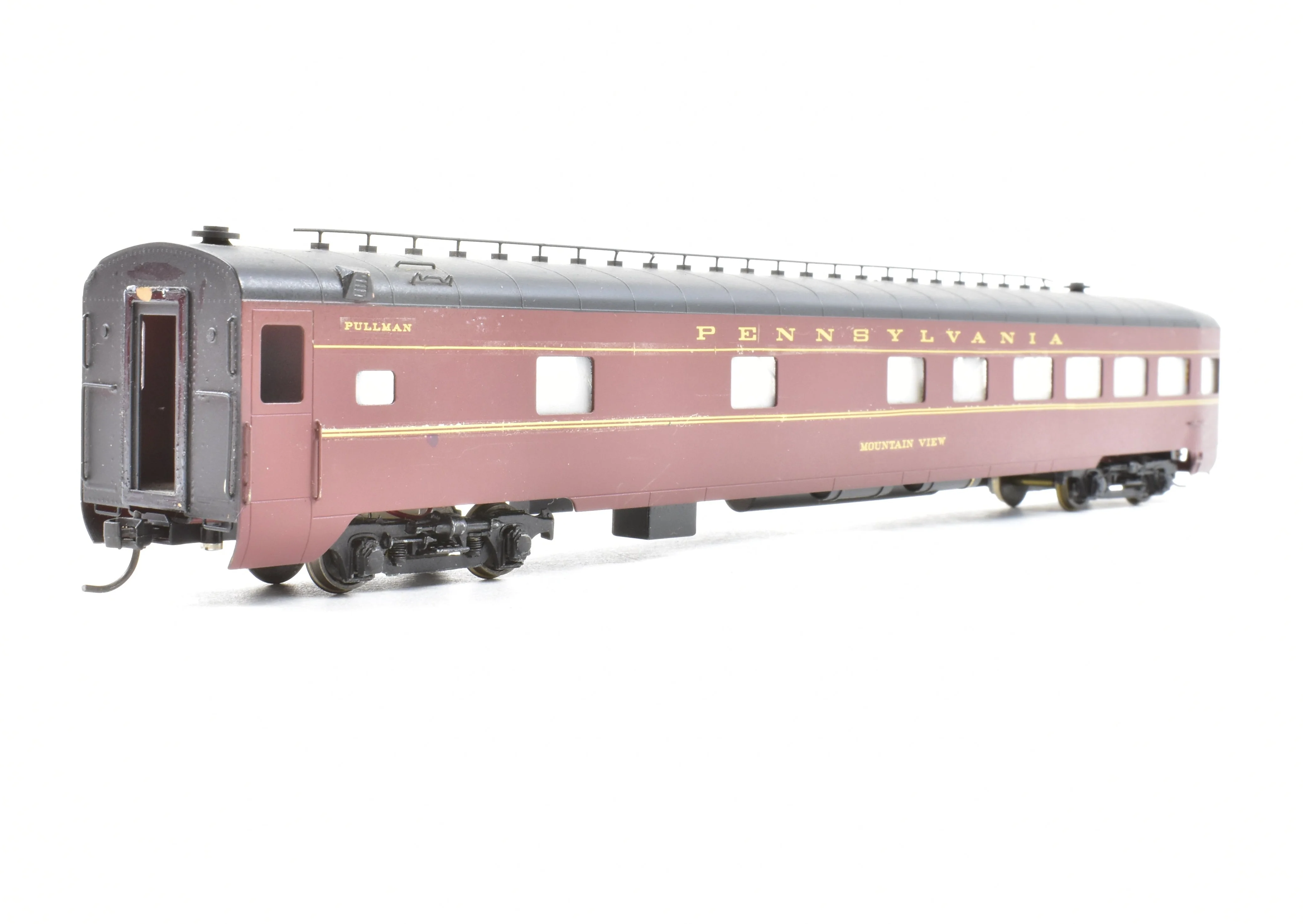 HO Brass Soho PRR - Pennsylvania Railroad View Series Observation 2MB, 1 DR, Lounge CP - Image 5