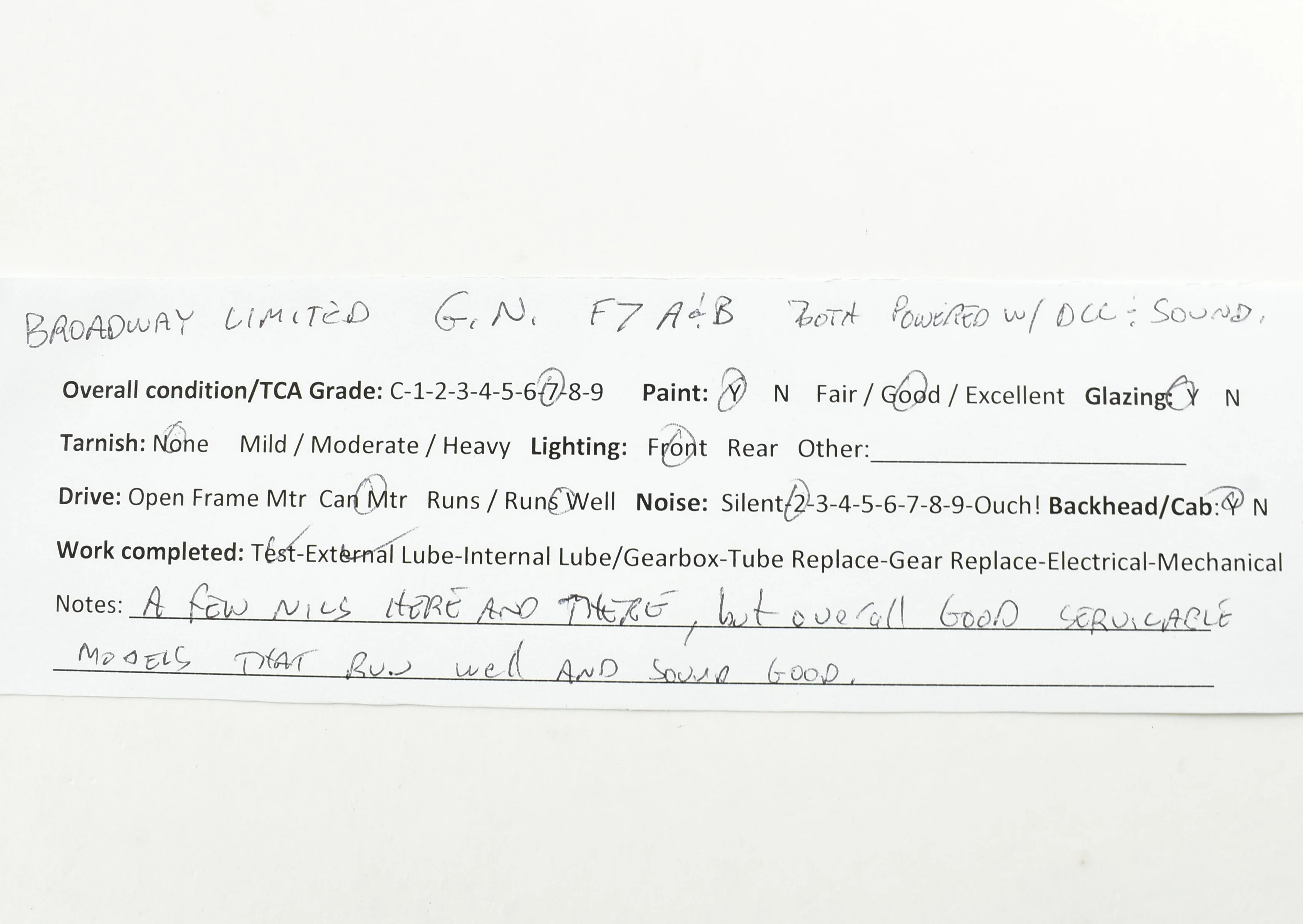 HO BLI - Broadway Limited Imports GN - Great Northern EMD F7A/B Set with QSI DCC and Sound - Image 16