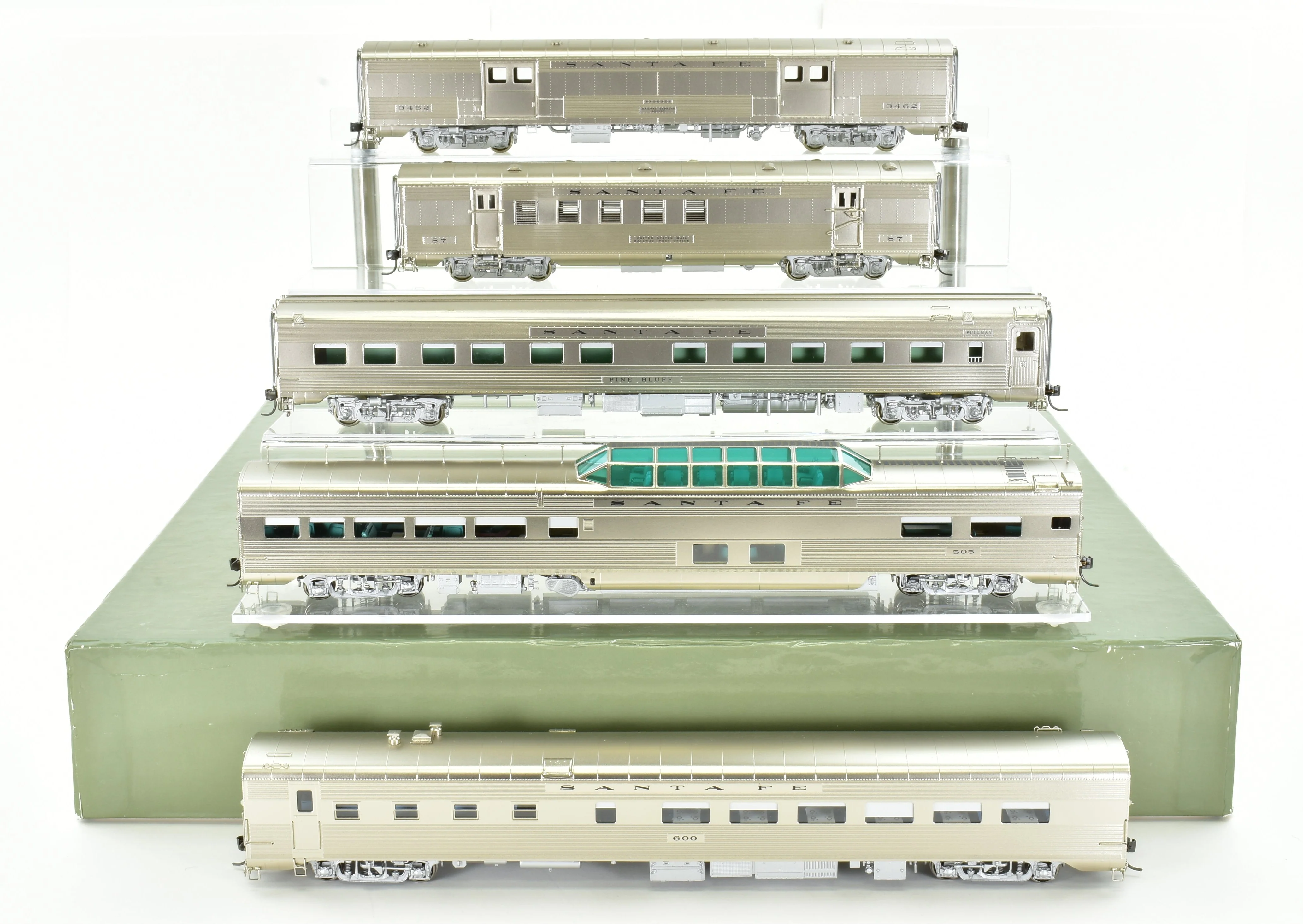 HO Brass CON CIL - Challenger Imports ATSF - Santa Fe 1951 Super Chief 10 Car Set AS-IS - Image 3