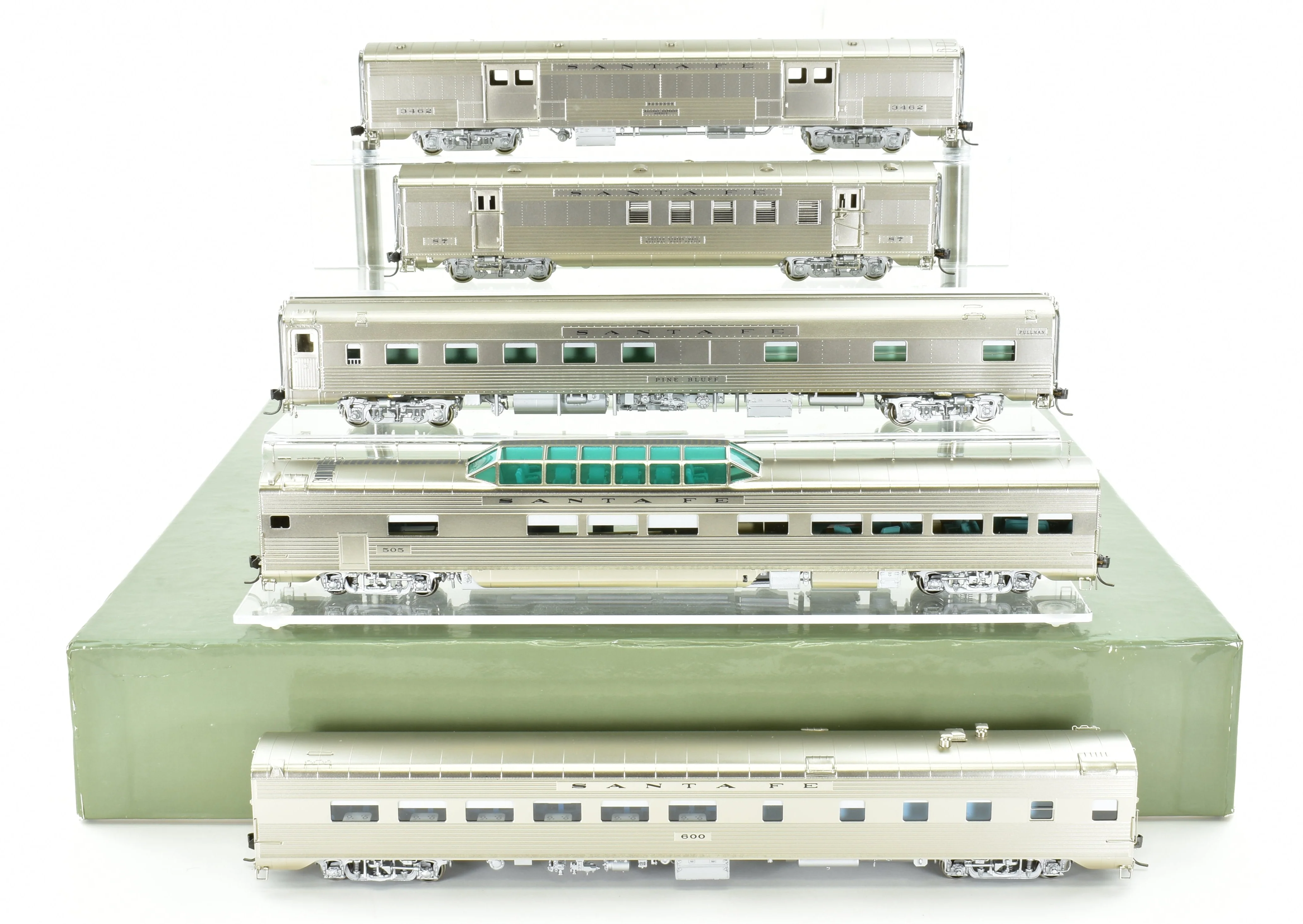 HO Brass CON CIL - Challenger Imports ATSF - Santa Fe 1951 Super Chief 10 Car Set AS-IS - Image 4