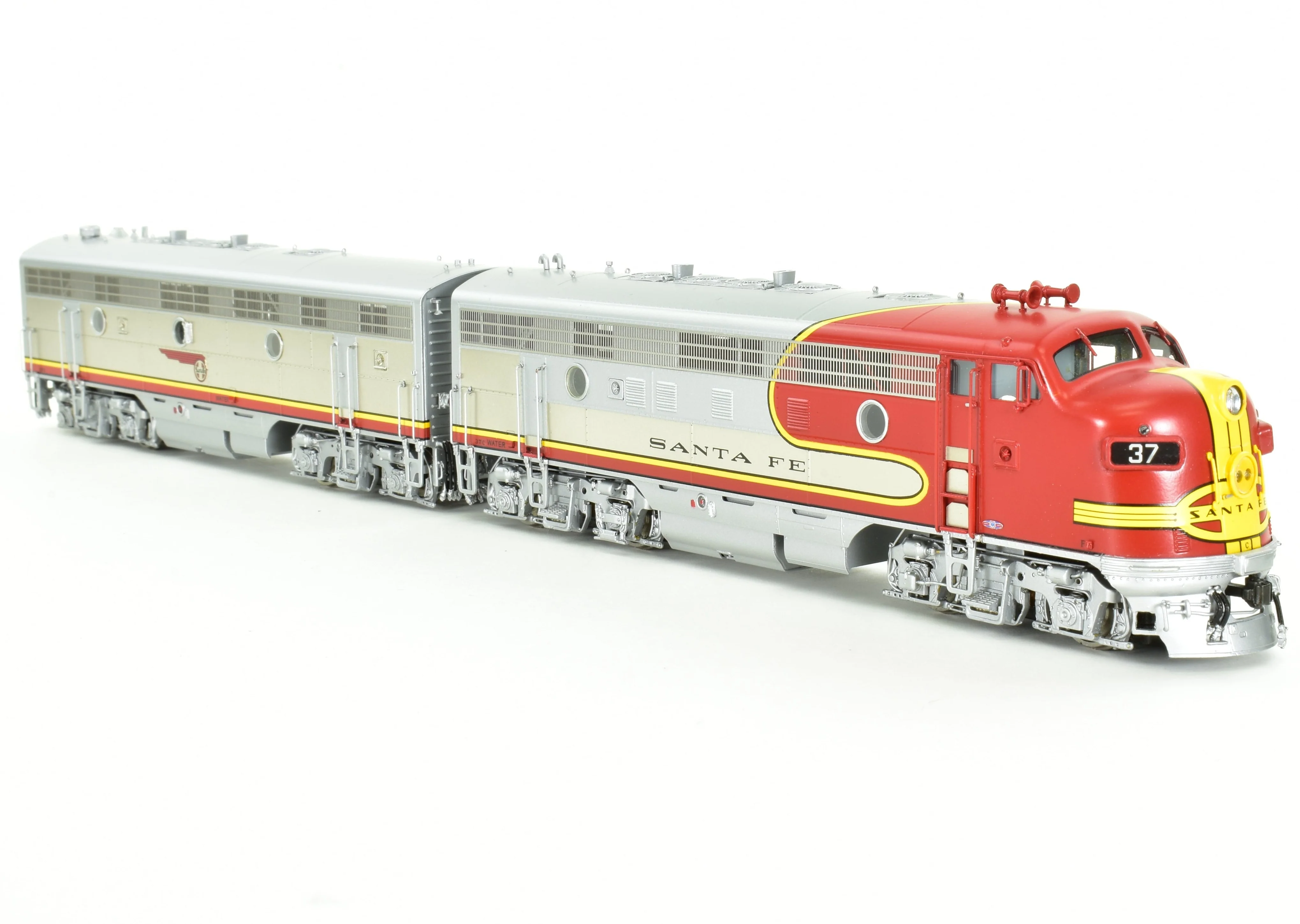 HO Brass CON CIL - Challenger Imports ATSF - Santa Fe Passenger Service EMD F7 A/B/B/A Set FP & Plated - Image 12