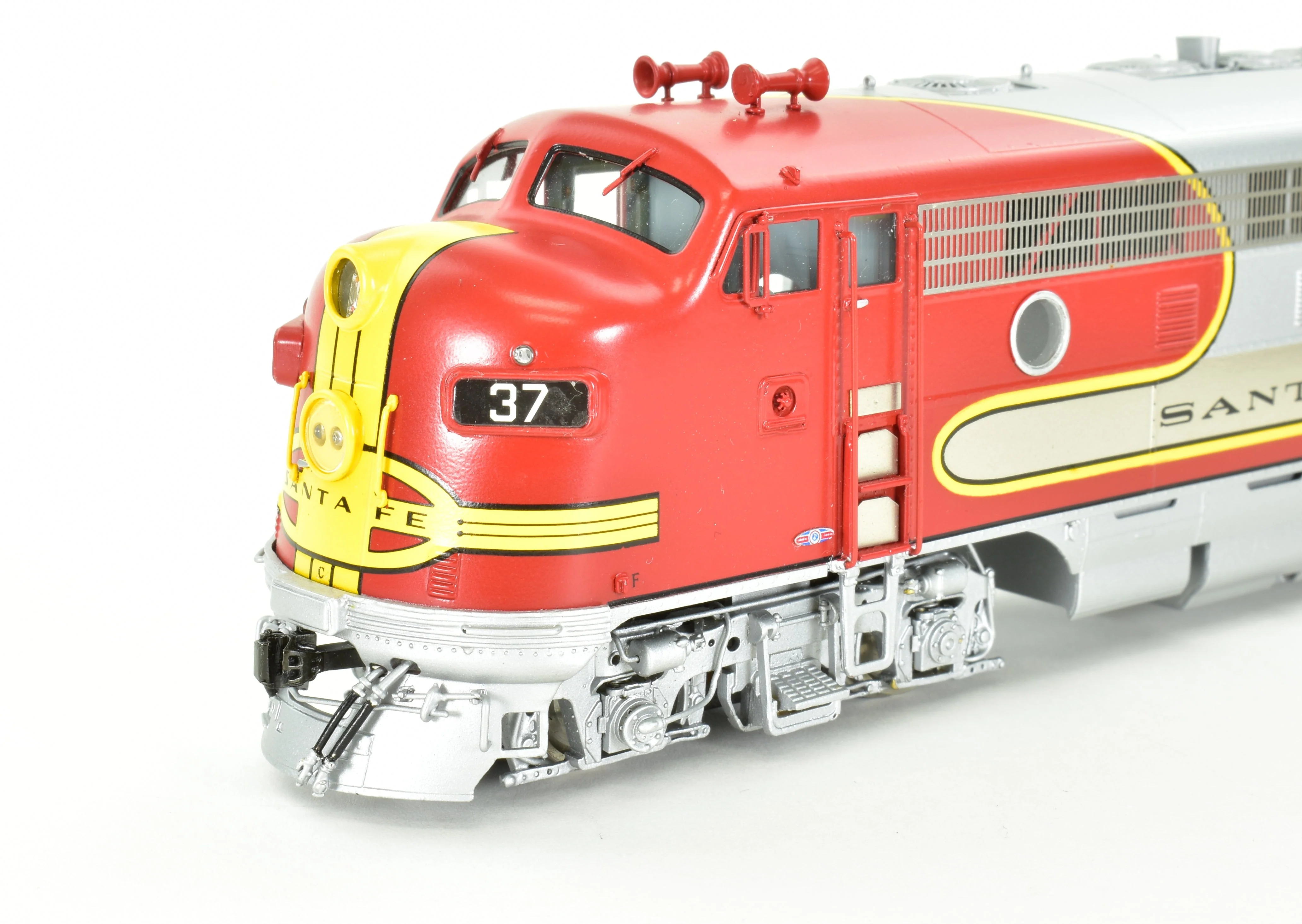 HO Brass CON CIL - Challenger Imports ATSF - Santa Fe Passenger Service EMD F7 A/B/B/A Set FP & Plated - Image 21