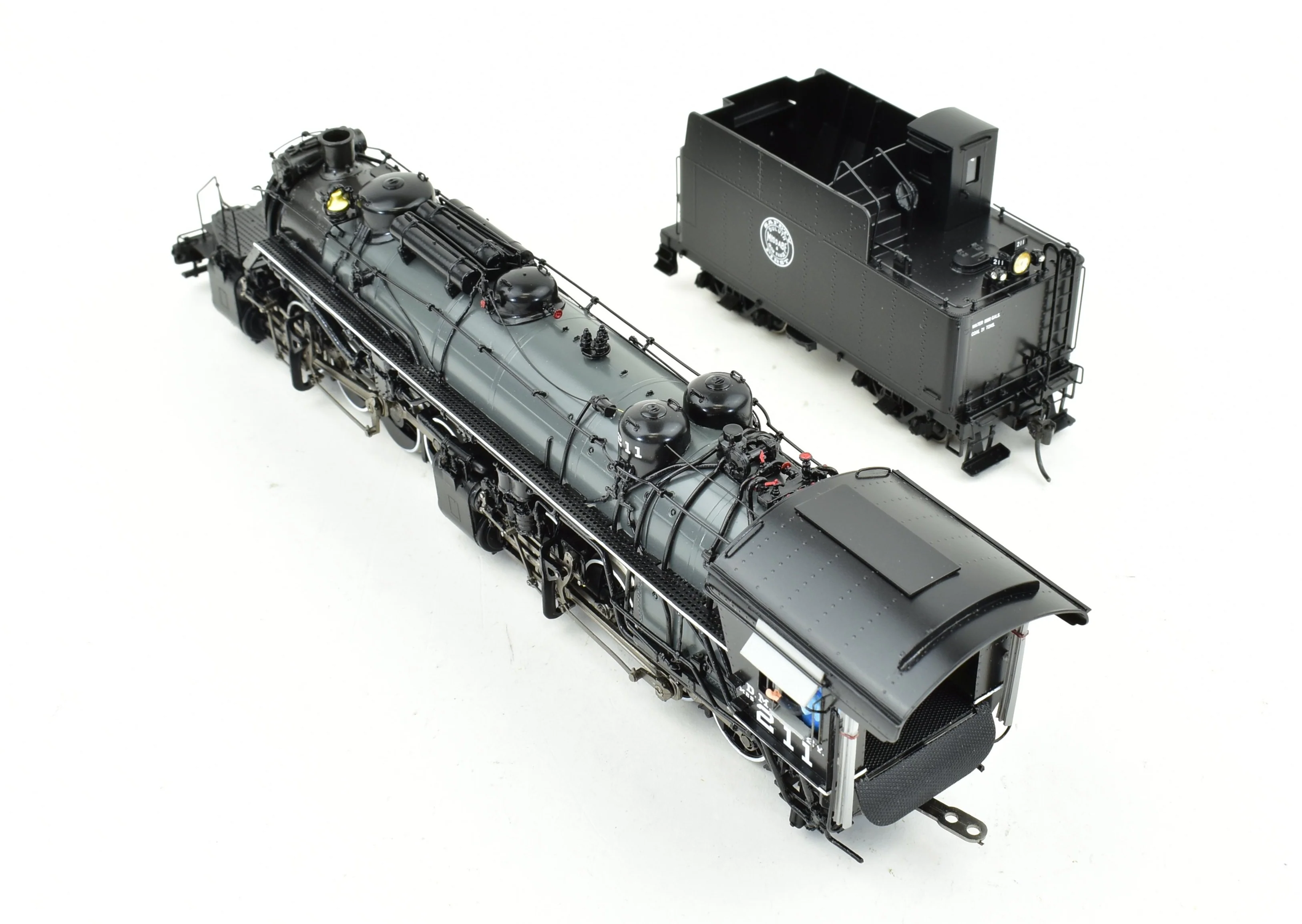 HO Brass CON DVP - Division Point DM&IR - Duluth Missabe & Iron Range Class M-2s 2-8-8-2 #211 Grey Boiler Scheme FP - Image 11