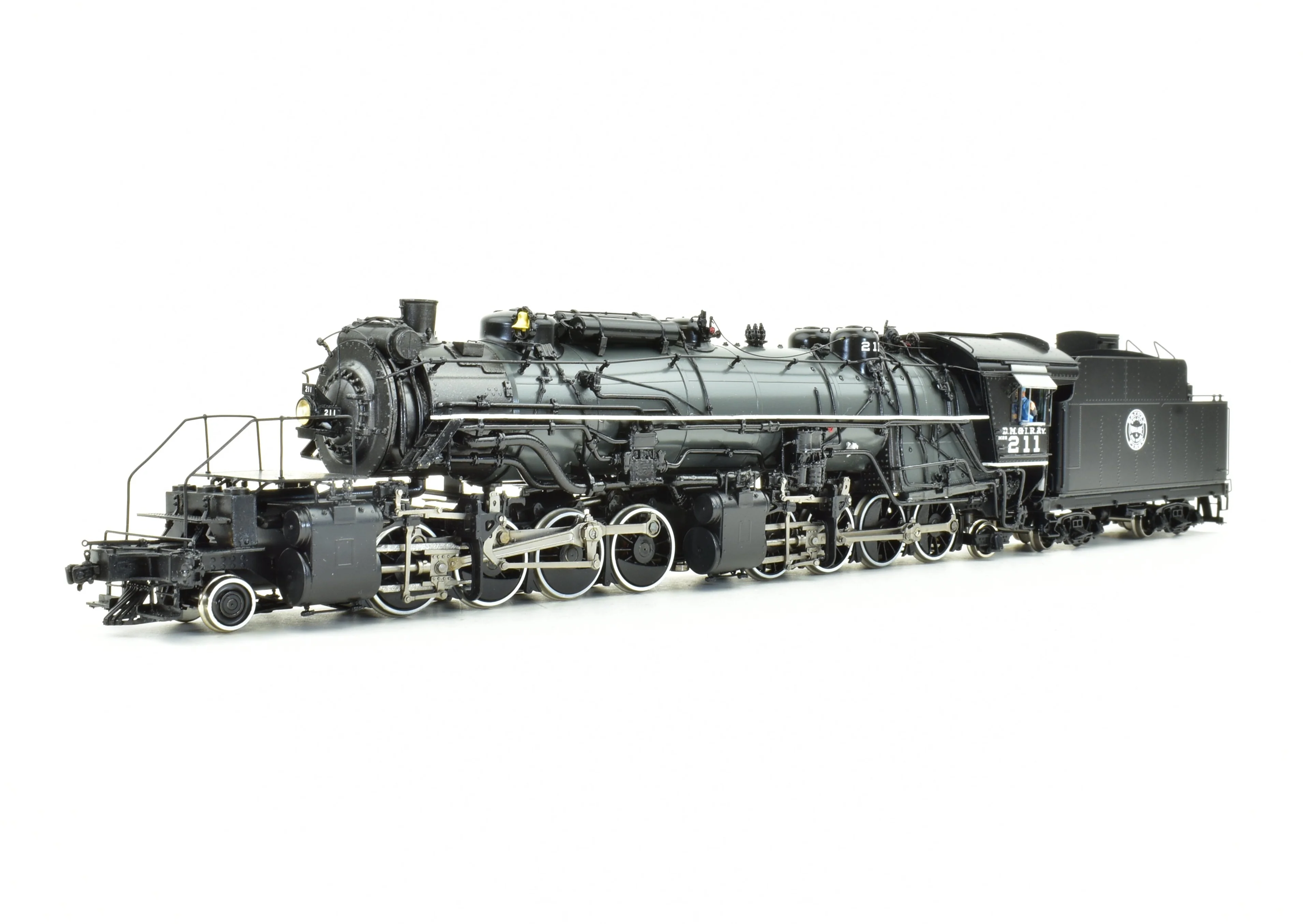 HO Brass CON DVP - Division Point DM&IR - Duluth Missabe & Iron Range Class M-2s 2-8-8-2 #211 Grey Boiler Scheme FP - Image 15