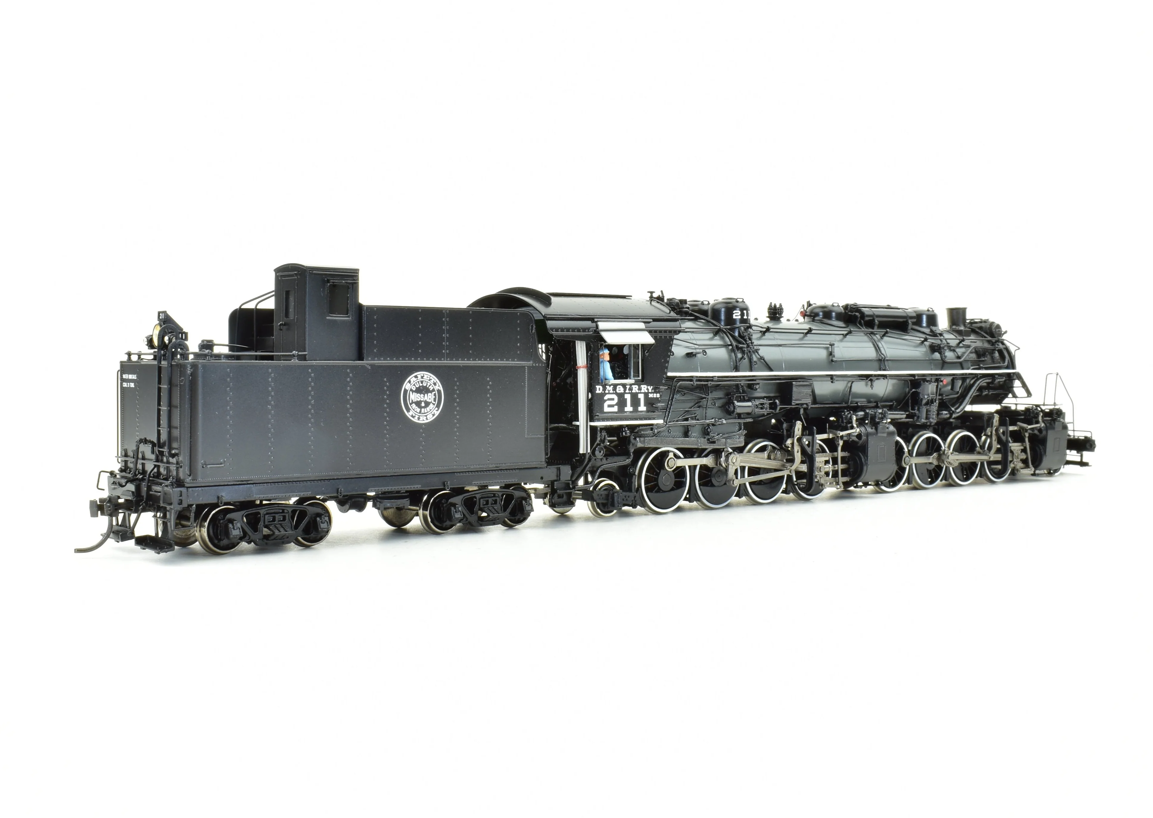 HO Brass CON DVP - Division Point DM&IR - Duluth Missabe & Iron Range Class M-2s 2-8-8-2 #211 Grey Boiler Scheme FP - Image 17