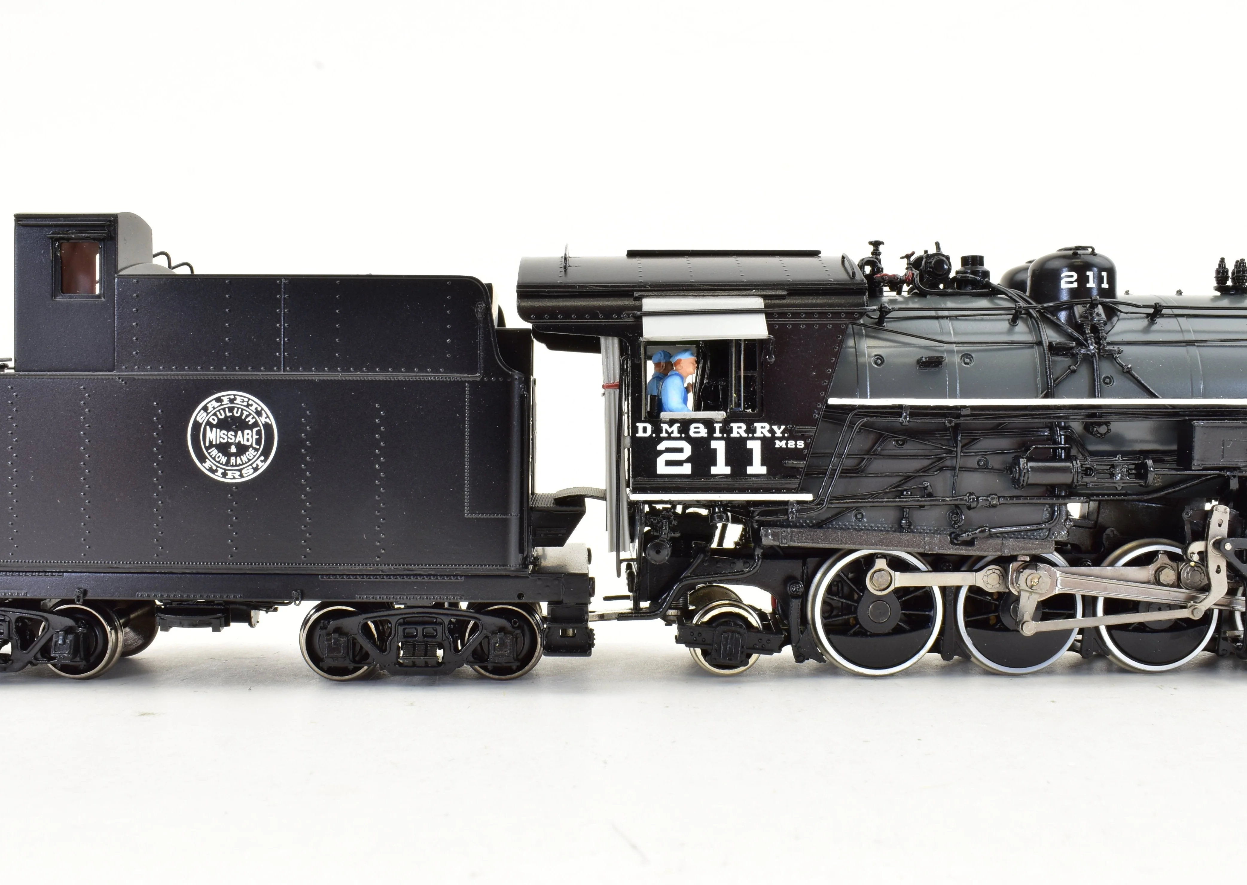 HO Brass CON DVP - Division Point DM&IR - Duluth Missabe & Iron Range Class M-2s 2-8-8-2 #211 Grey Boiler Scheme FP - Image 18