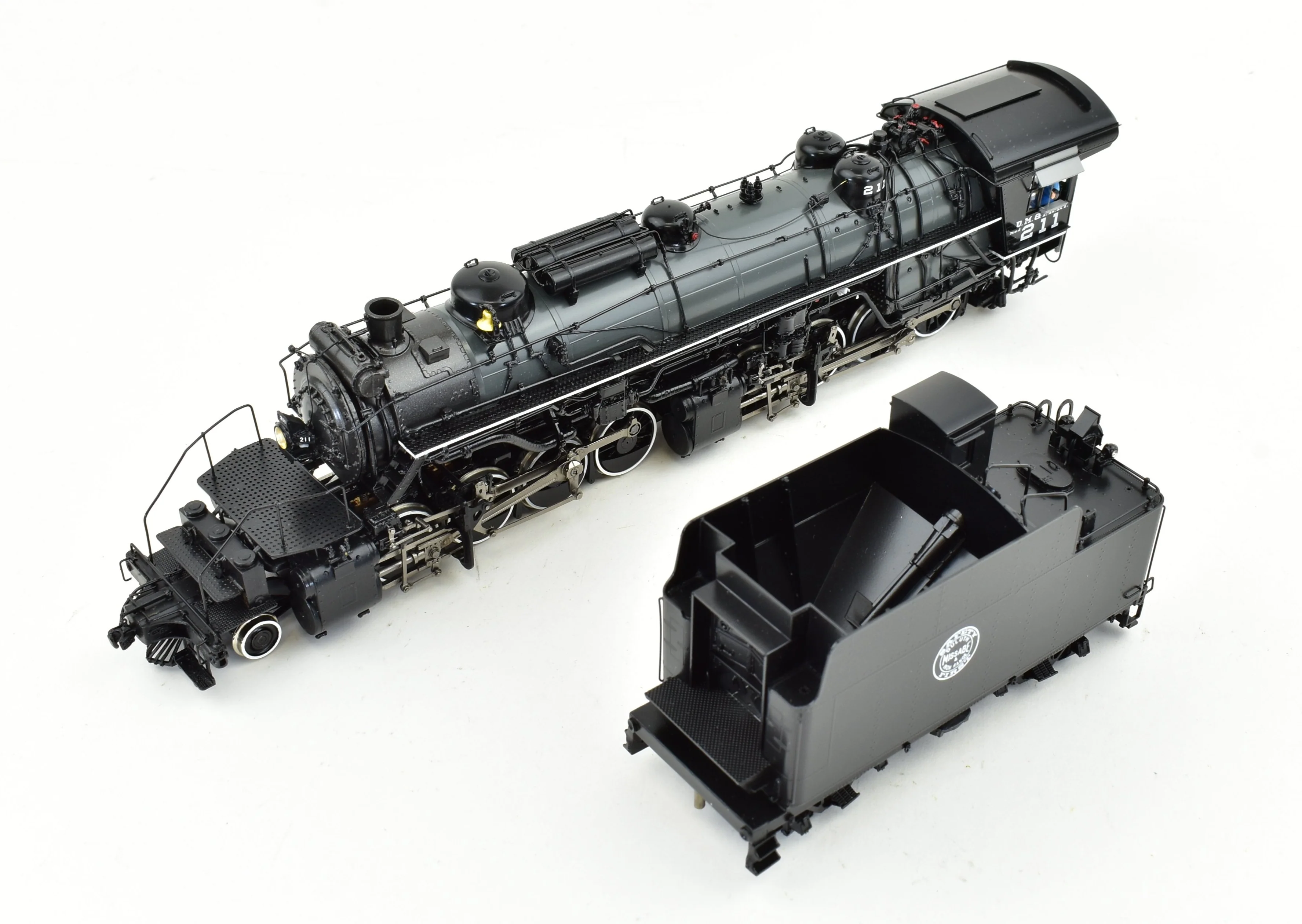 HO Brass CON DVP - Division Point DM&IR - Duluth Missabe & Iron Range Class M-2s 2-8-8-2 #211 Grey Boiler Scheme FP - Image 8