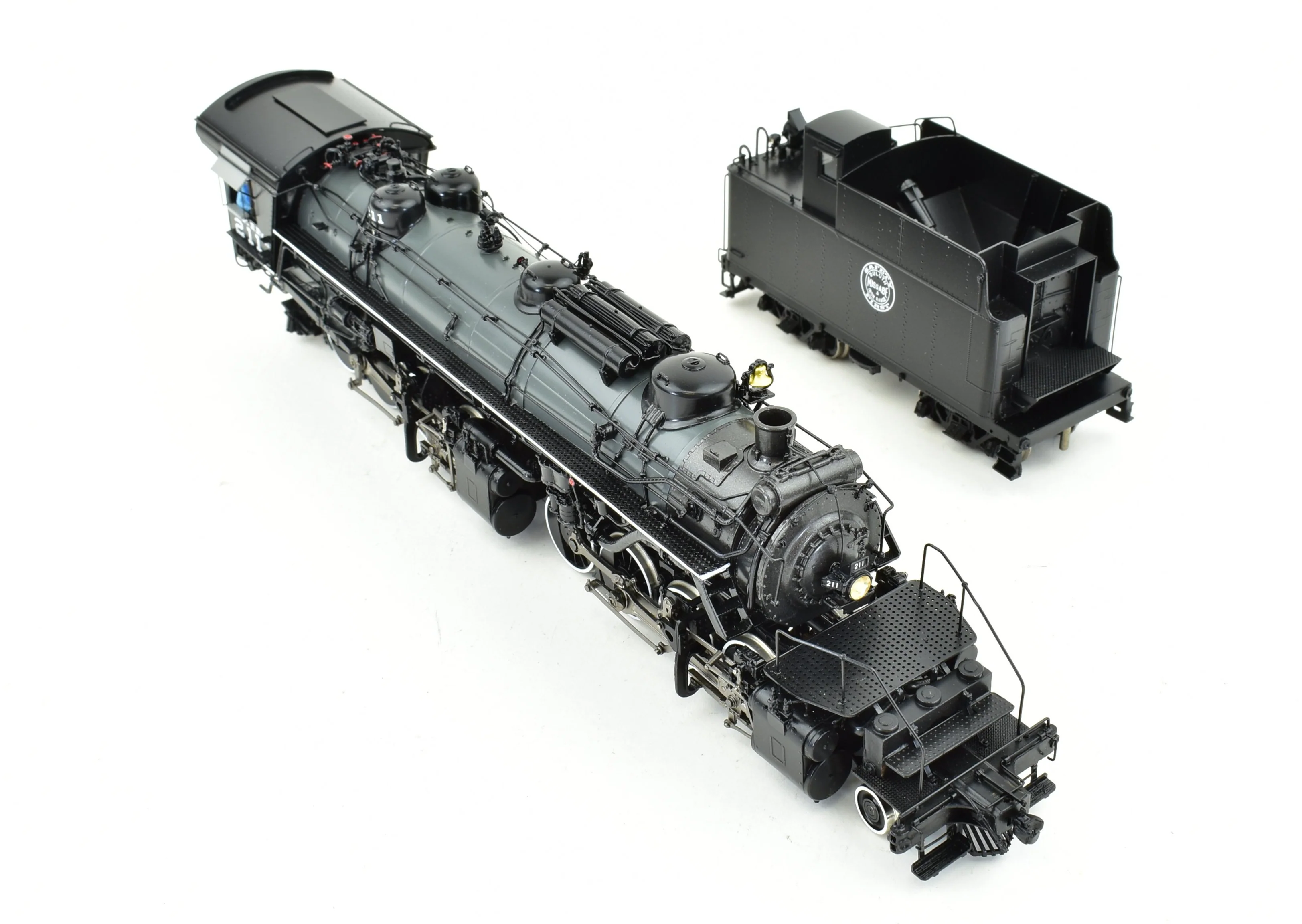 HO Brass CON DVP - Division Point DM&IR - Duluth Missabe & Iron Range Class M-2s 2-8-8-2 #211 Grey Boiler Scheme FP - Image 9