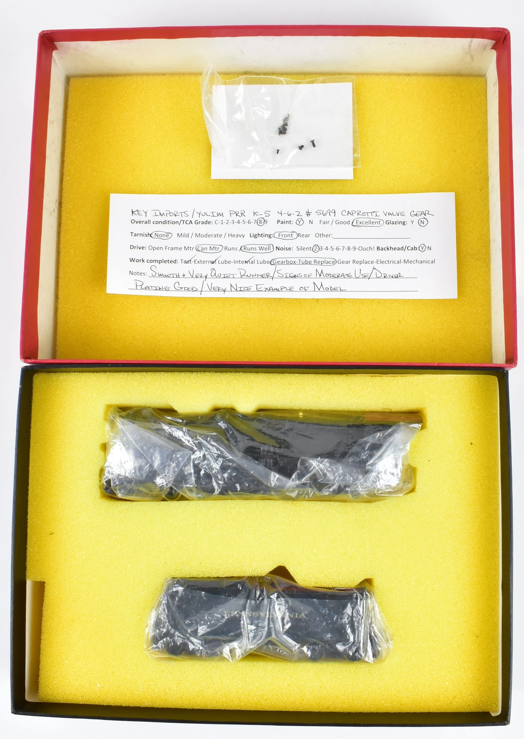 HO Brass CON Key Imports PRR - Pennsylvania Railroad K-5 4-6-2 Pacific FP No. 5699 With Caprotti Valve Gear - Image 23