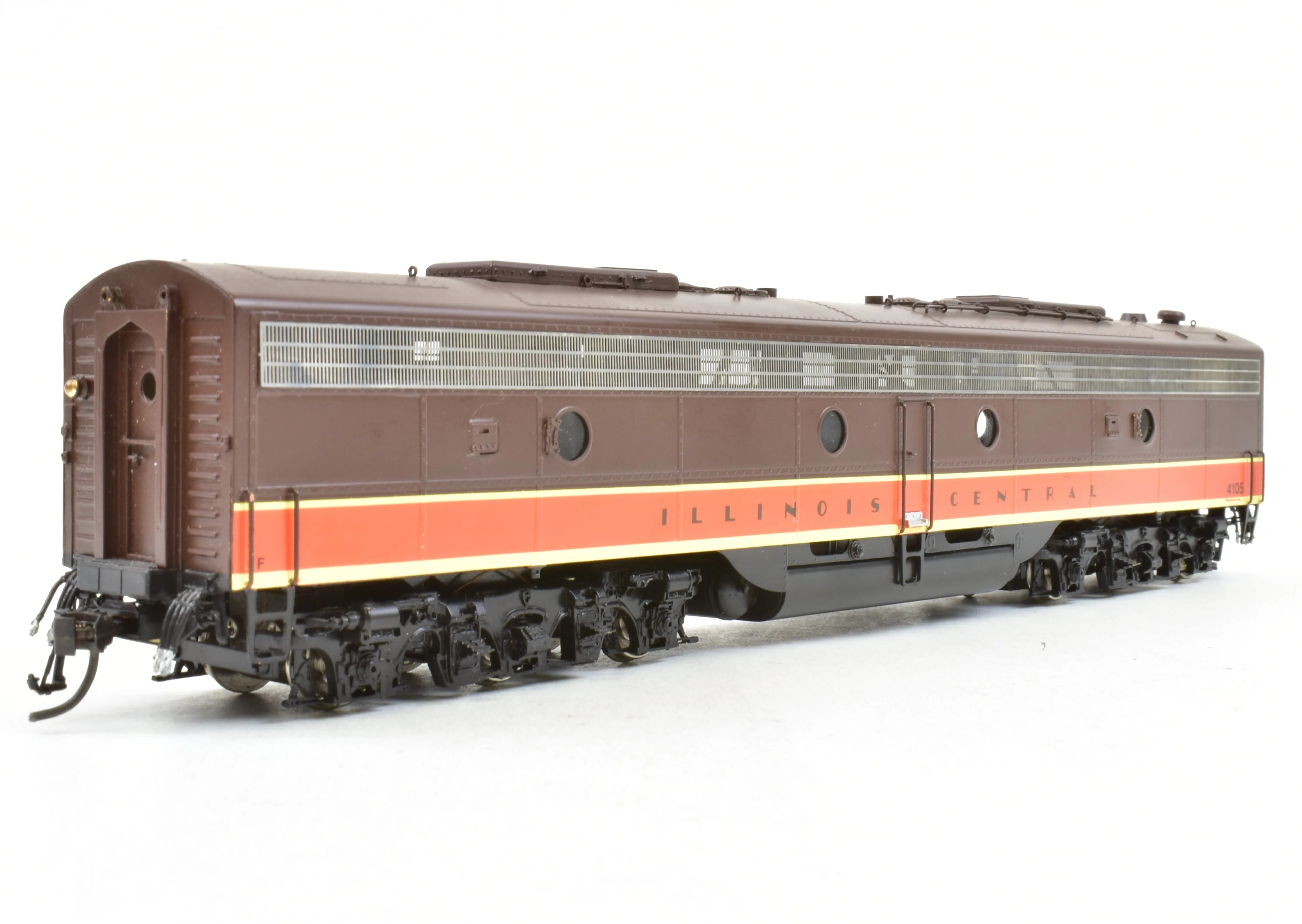 HO Brass CON OMI - Overland Models, Inc. IC - Illinois Central EMD E9-A and E8-B Set Pro Painted ReBoxx - Image 19