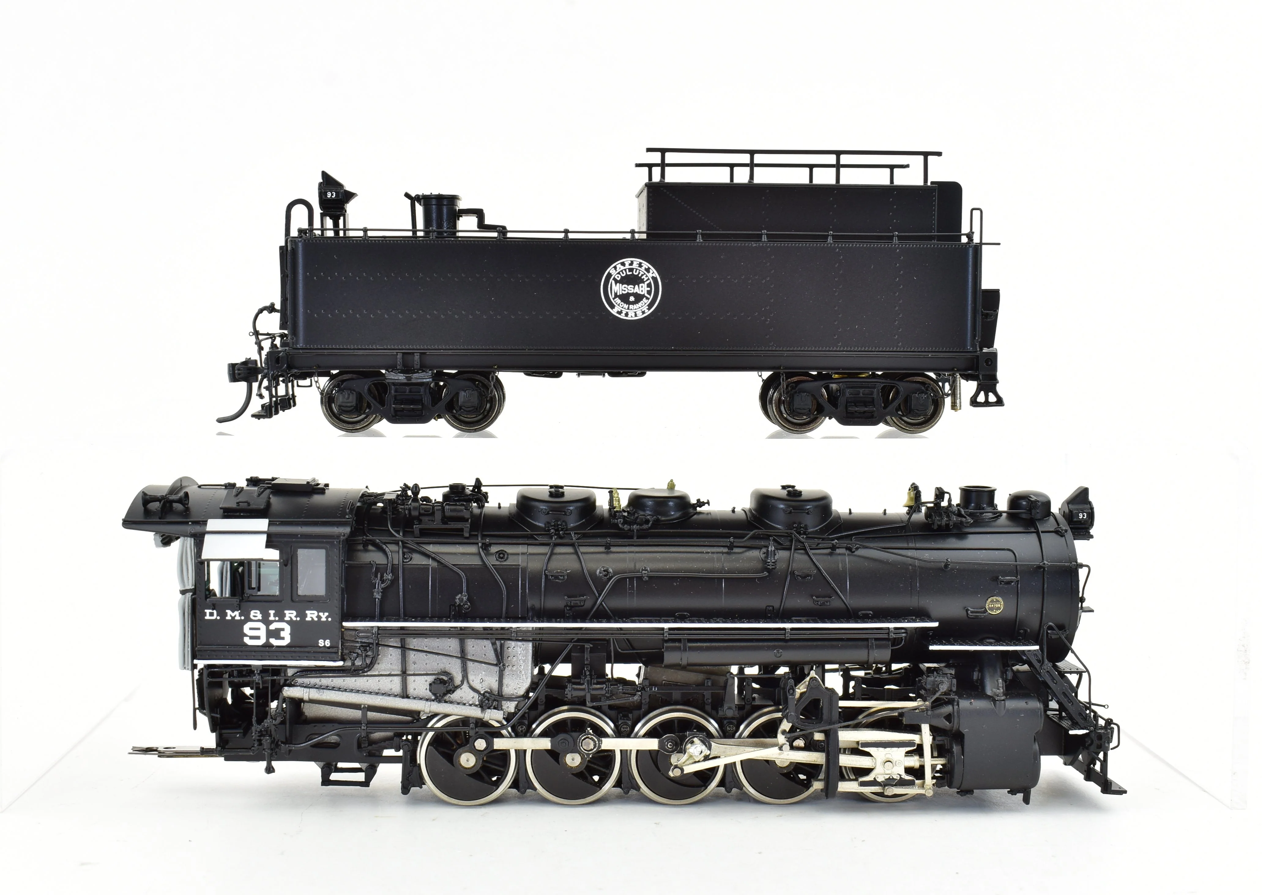 HO Brass CON PSC - Precision Scale Co. DM&IR S-6 0-10-0 Factory Painted #93 - Image 3