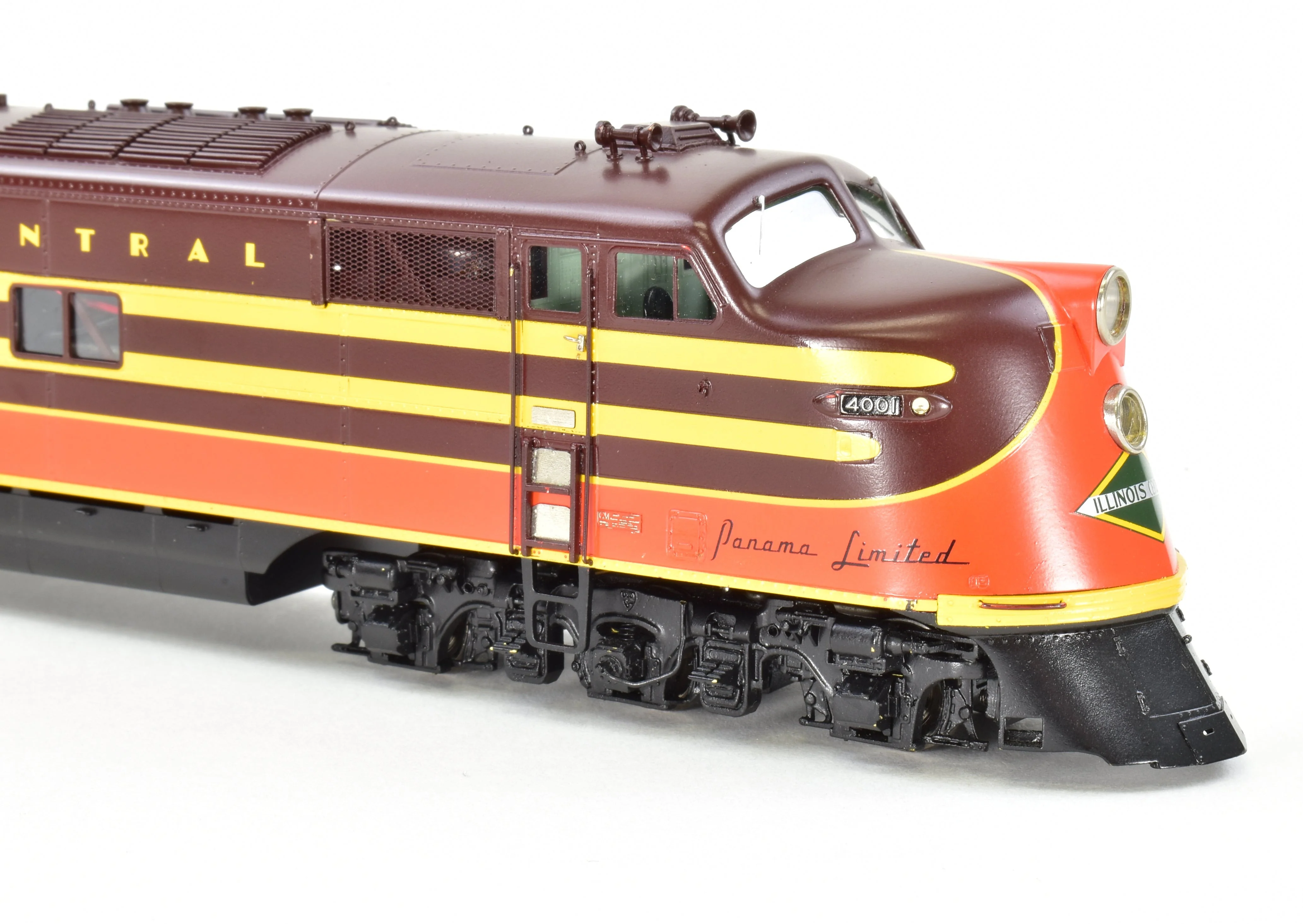 HO Brass CON Railway Classics IC - Illinois Central EMD E6AA Set 1942 "Panama Limited" F/P With ESU DCC & Sound - Image 12