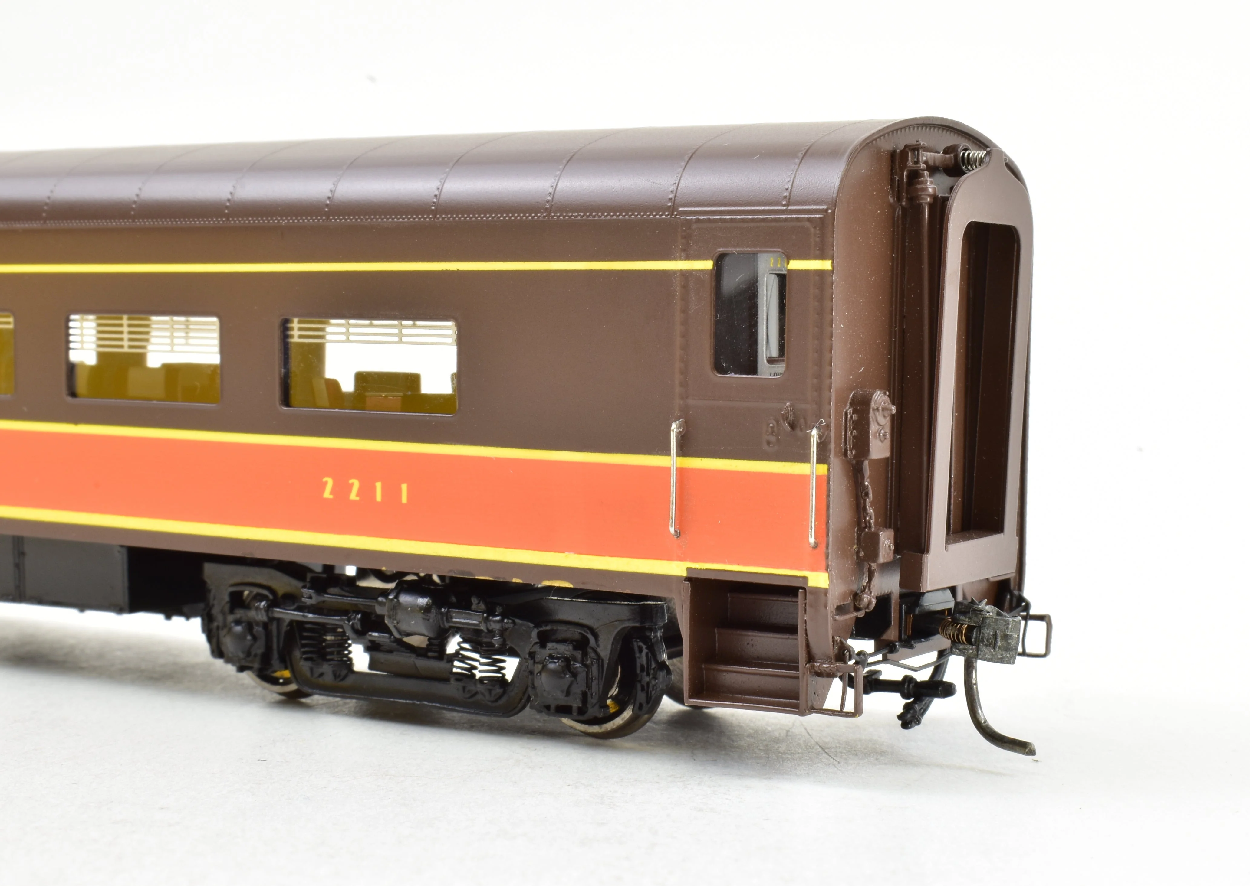 HO Brass CON UTI - Union Terminal Imports  No. 1156-7 IC - Illinois Cenitral- PS Built Dome - Parlor Car FP No. 2211 - Image 13