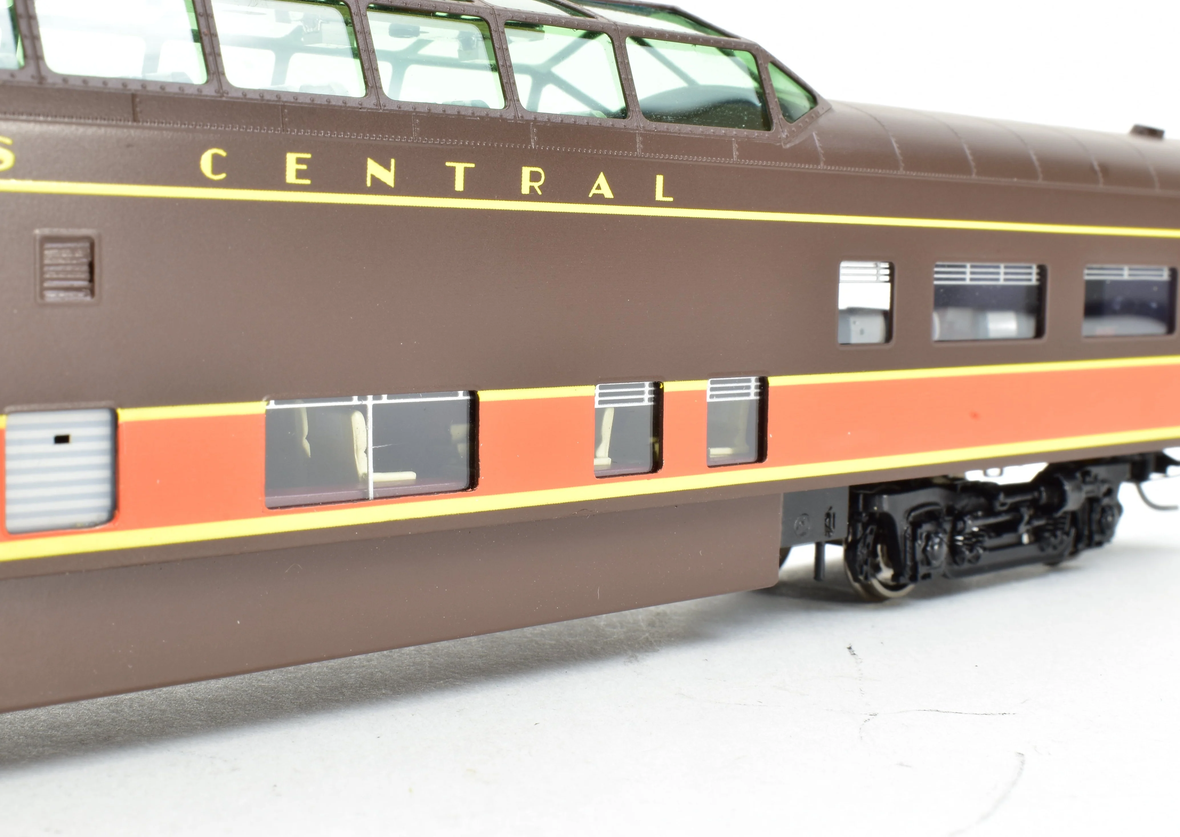 HO Brass CON UTI - Union Terminal Imports  No. 1156-7 IC - Illinois Cenitral- PS Built Dome - Parlor Car FP No. 2211 - Image 9