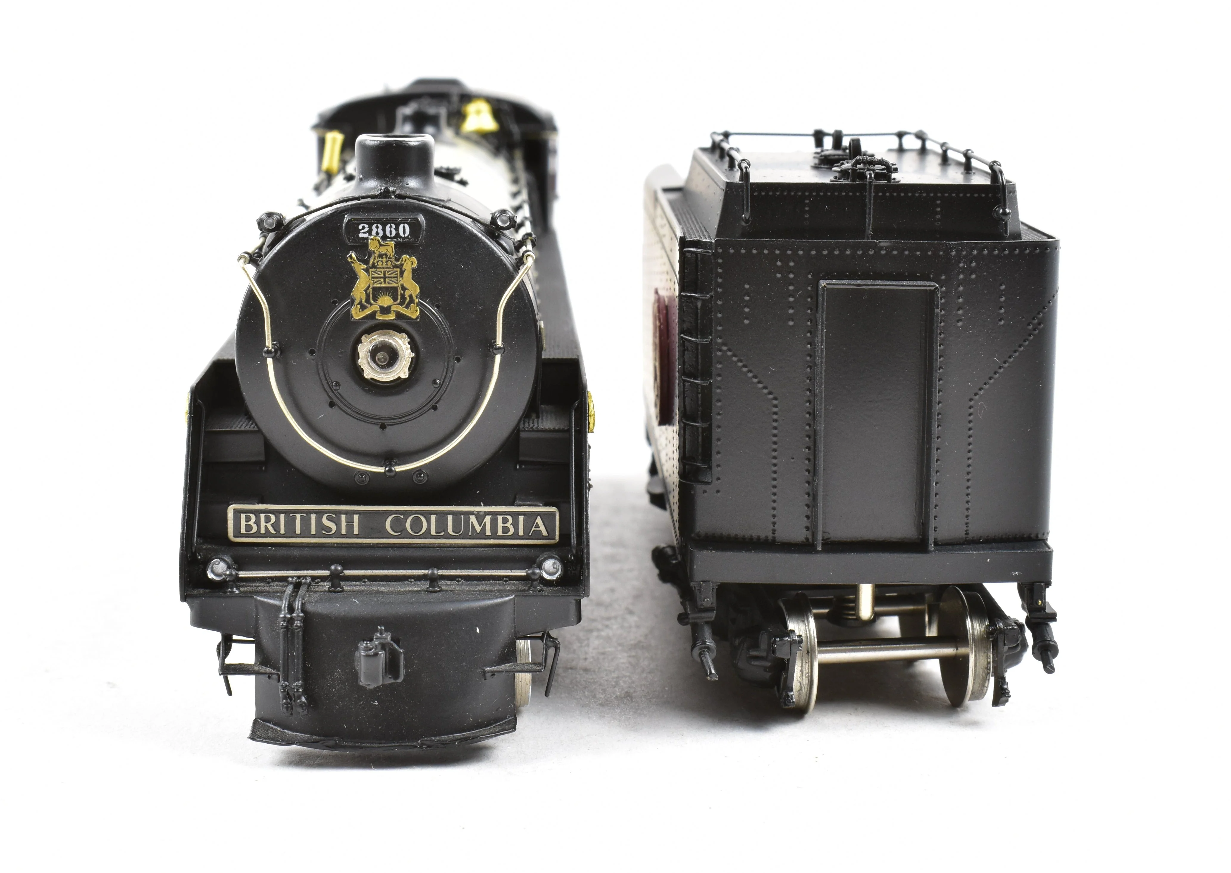 HO Brass CON Van Hobbies B.C.R. - British Columbia Railway 4-6-4 Class H1e Royal Hudson Factory Panted No. 2860 - Image 10