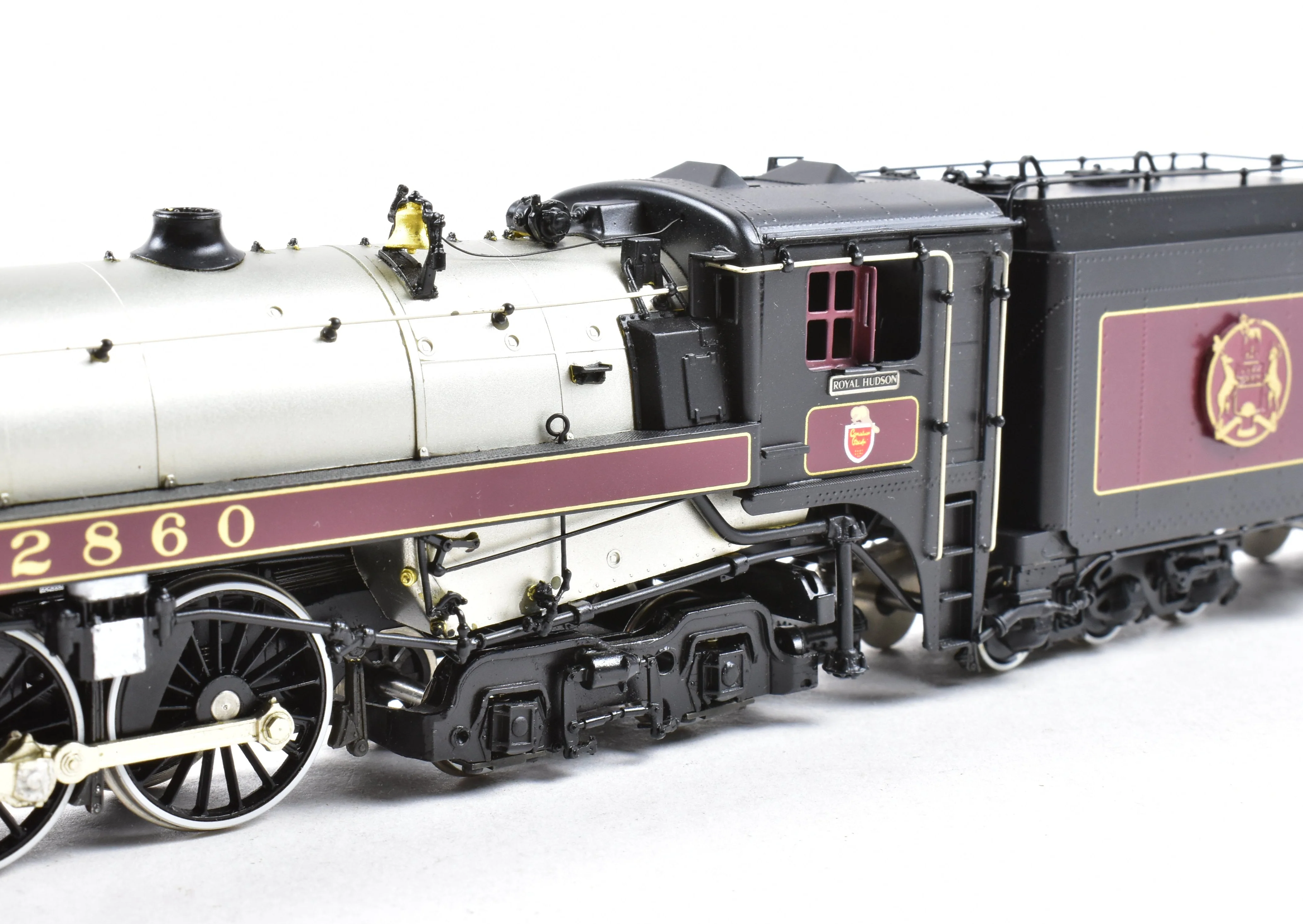 HO Brass CON Van Hobbies B.C.R. - British Columbia Railway 4-6-4 Class H1e Royal Hudson Factory Panted No. 2860 - Image 14