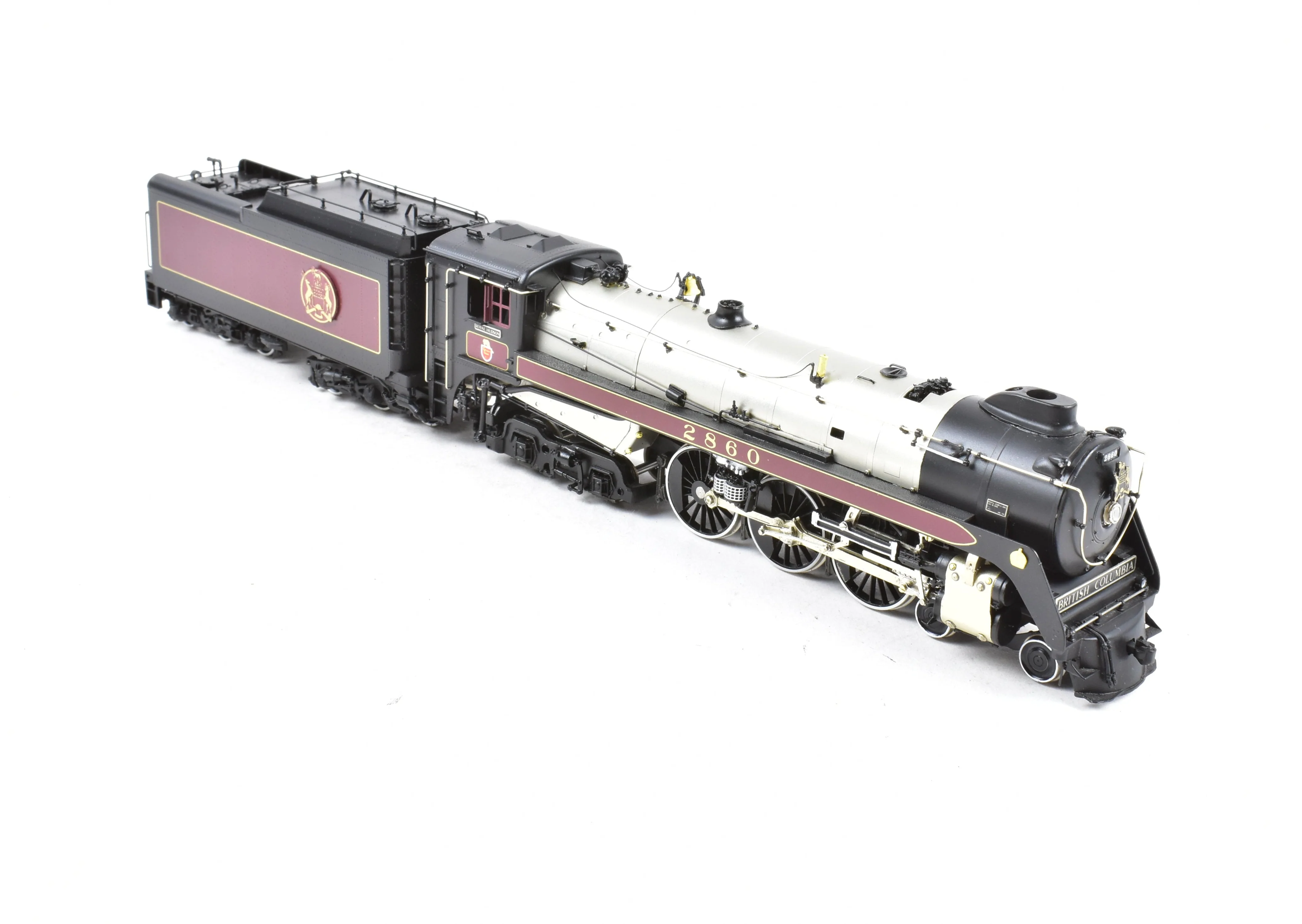 HO Brass CON Van Hobbies B.C.R. - British Columbia Railway 4-6-4 Class H1e Royal Hudson Factory Panted No. 2860 - Image 6