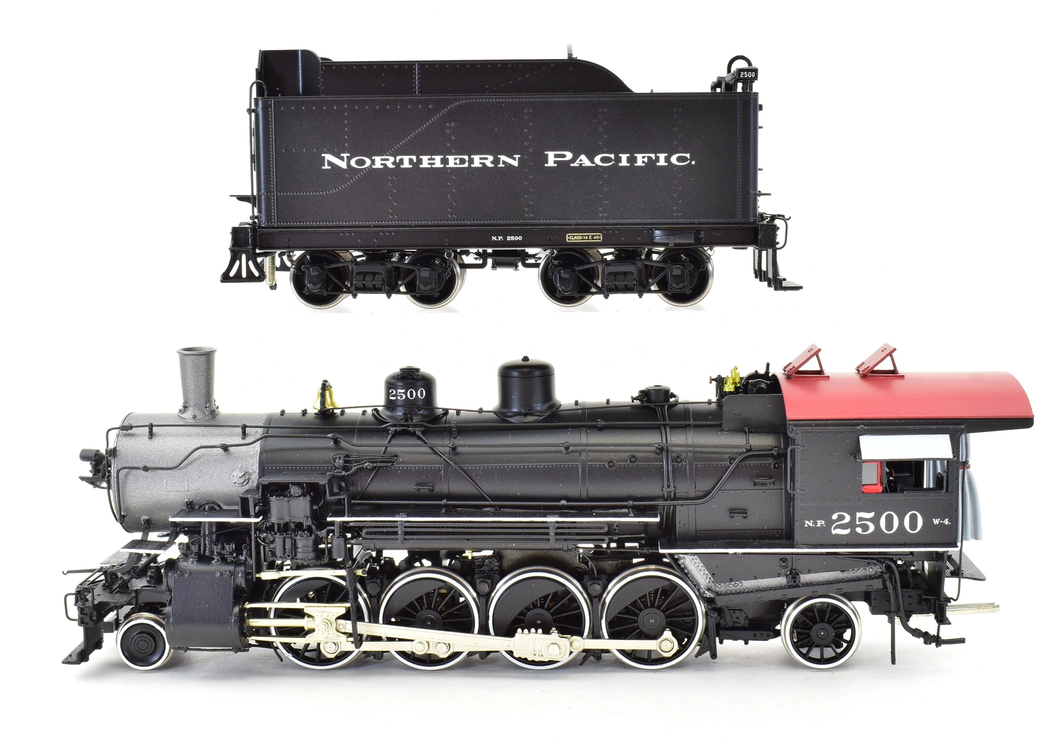 HO Brass CON W&R Enterprises NP - Northern Pacific Class W-4 2-8-2 Version 1 FP #2500 - Image 3