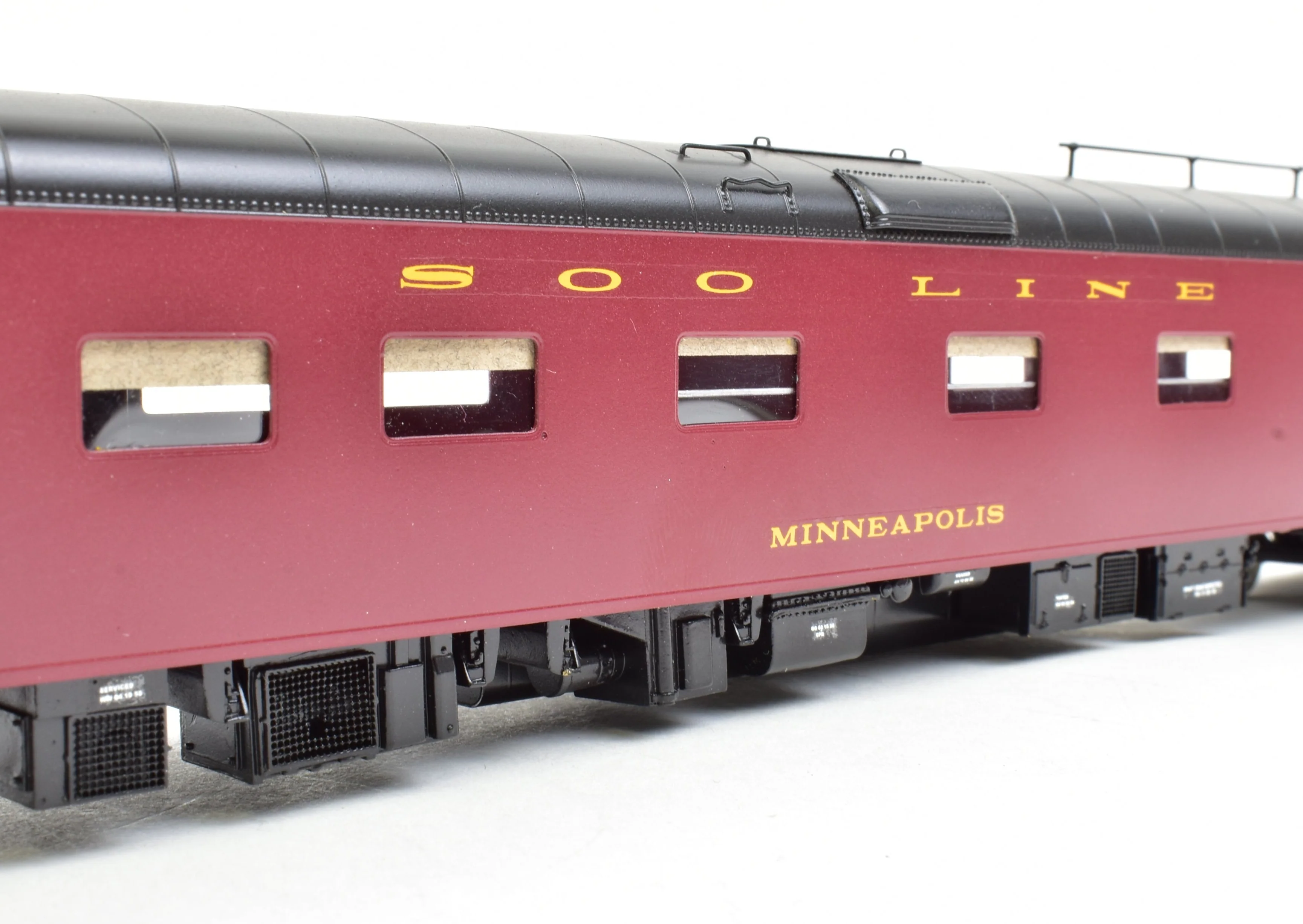 HO Brass CON W&R Enterprises Soo Line Business Car "Minneapolis" Pro-Painted - Image 14