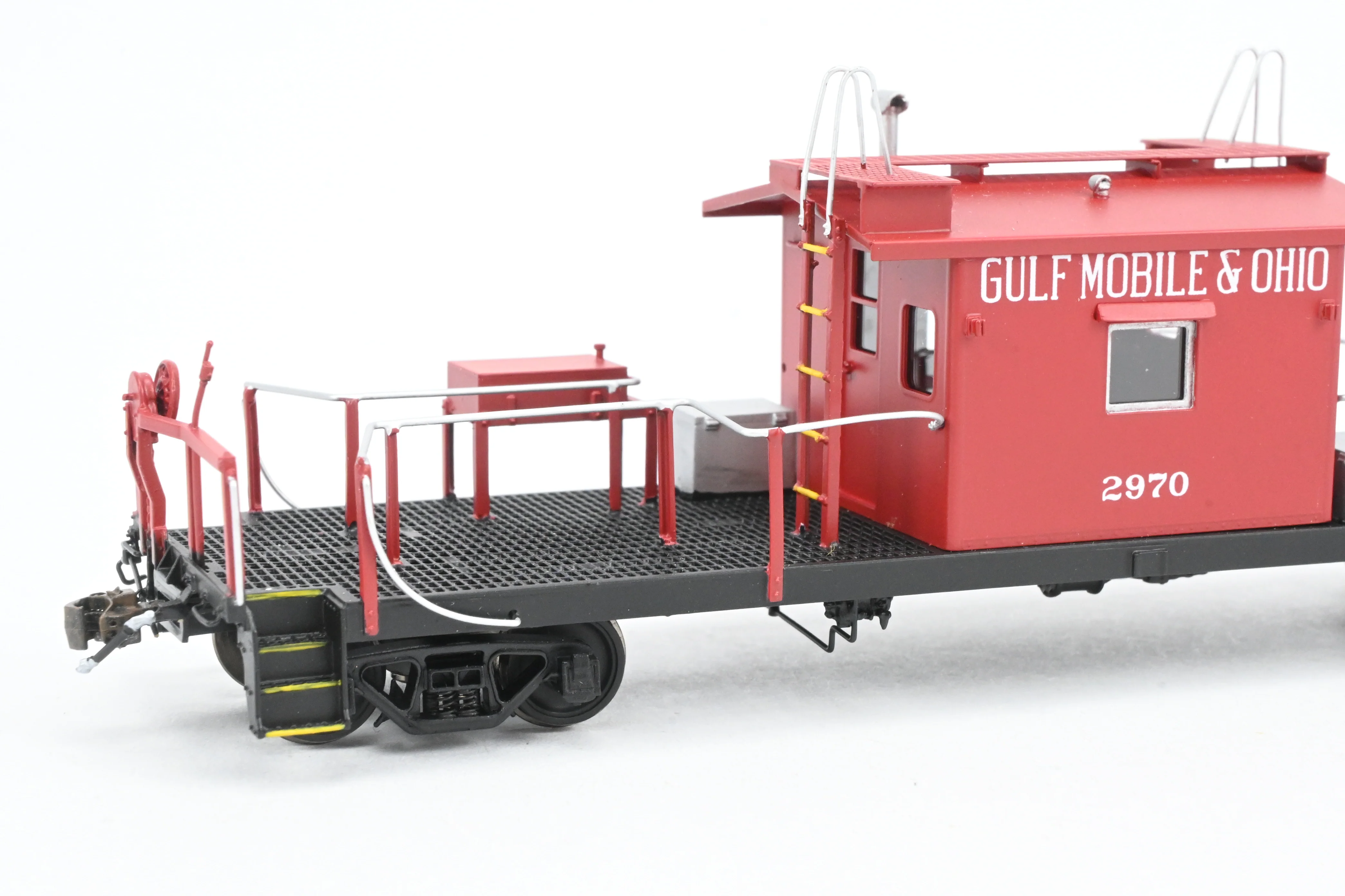 HO Brass Crown Custom Imports GM&O - Gulf Mobile & Ohio Transfer Caboose FP No. 2970 - Image 12