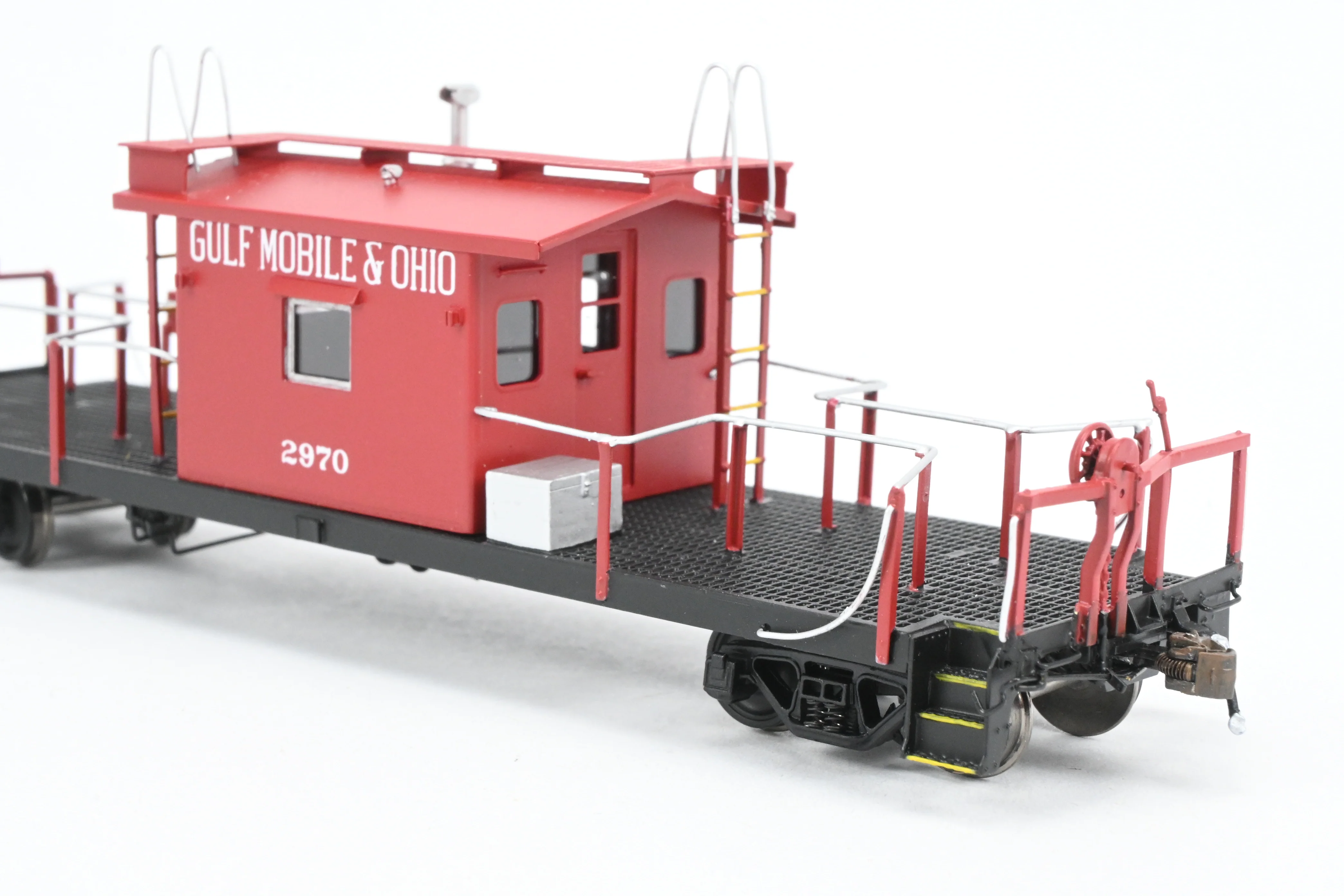 HO Brass Crown Custom Imports GM&O - Gulf Mobile & Ohio Transfer Caboose FP No. 2970 - Image 13