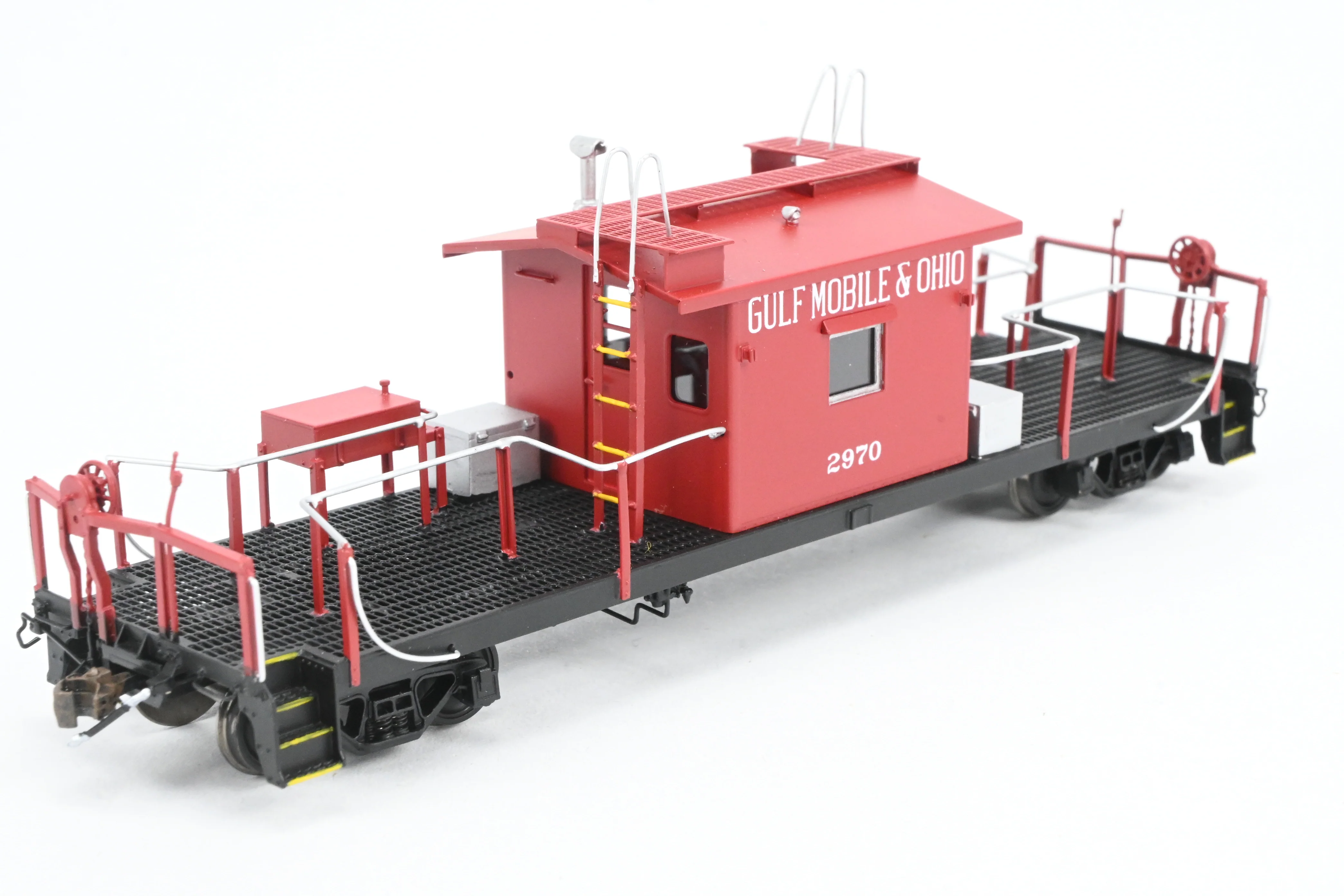 HO Brass Crown Custom Imports GM&O - Gulf Mobile & Ohio Transfer Caboose FP No. 2970 - Image 8