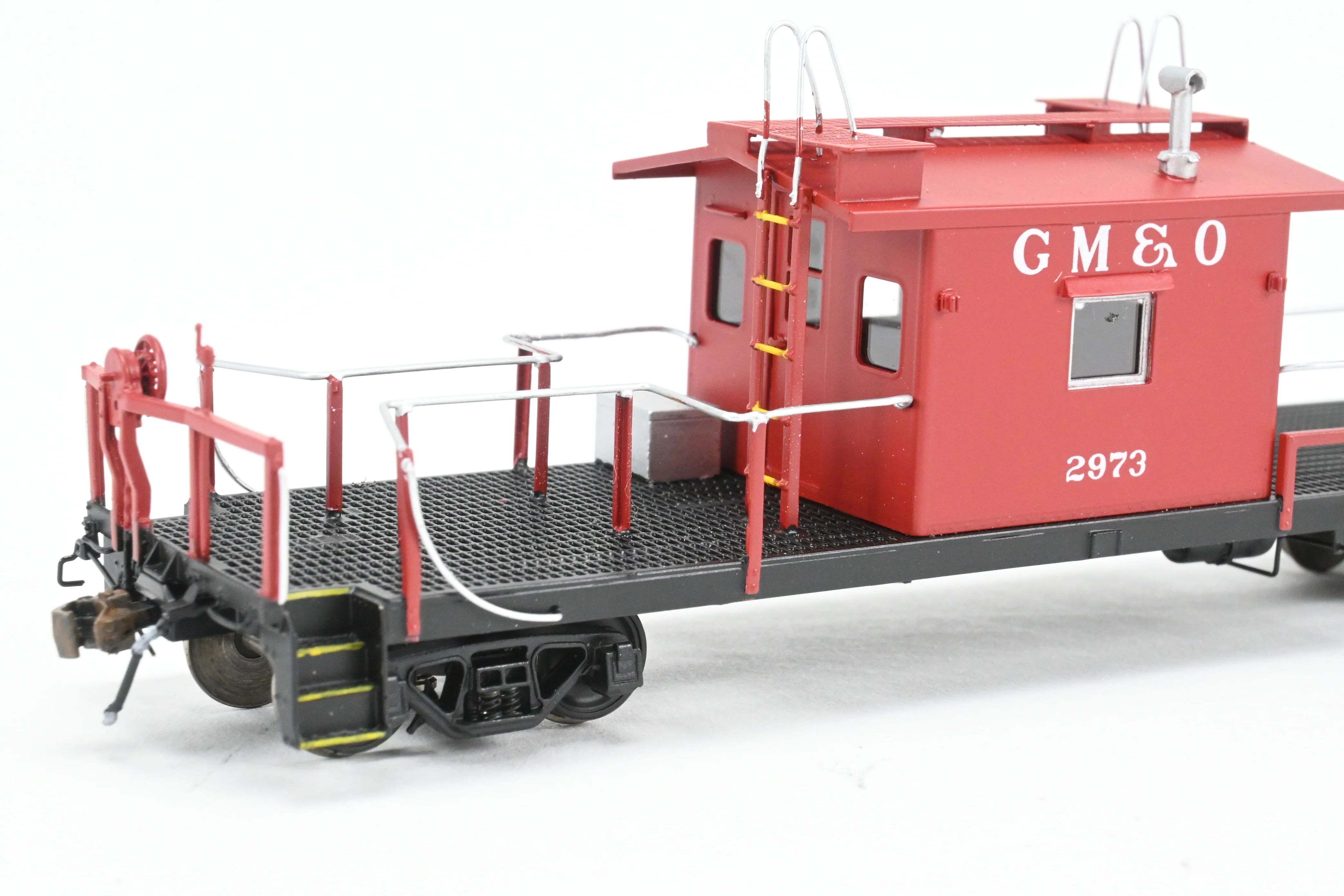 HO Brass Crown Custom Imports GM&O - Gulf Mobile & Ohio Transfer Caboose FP No. 2937 - Image 12