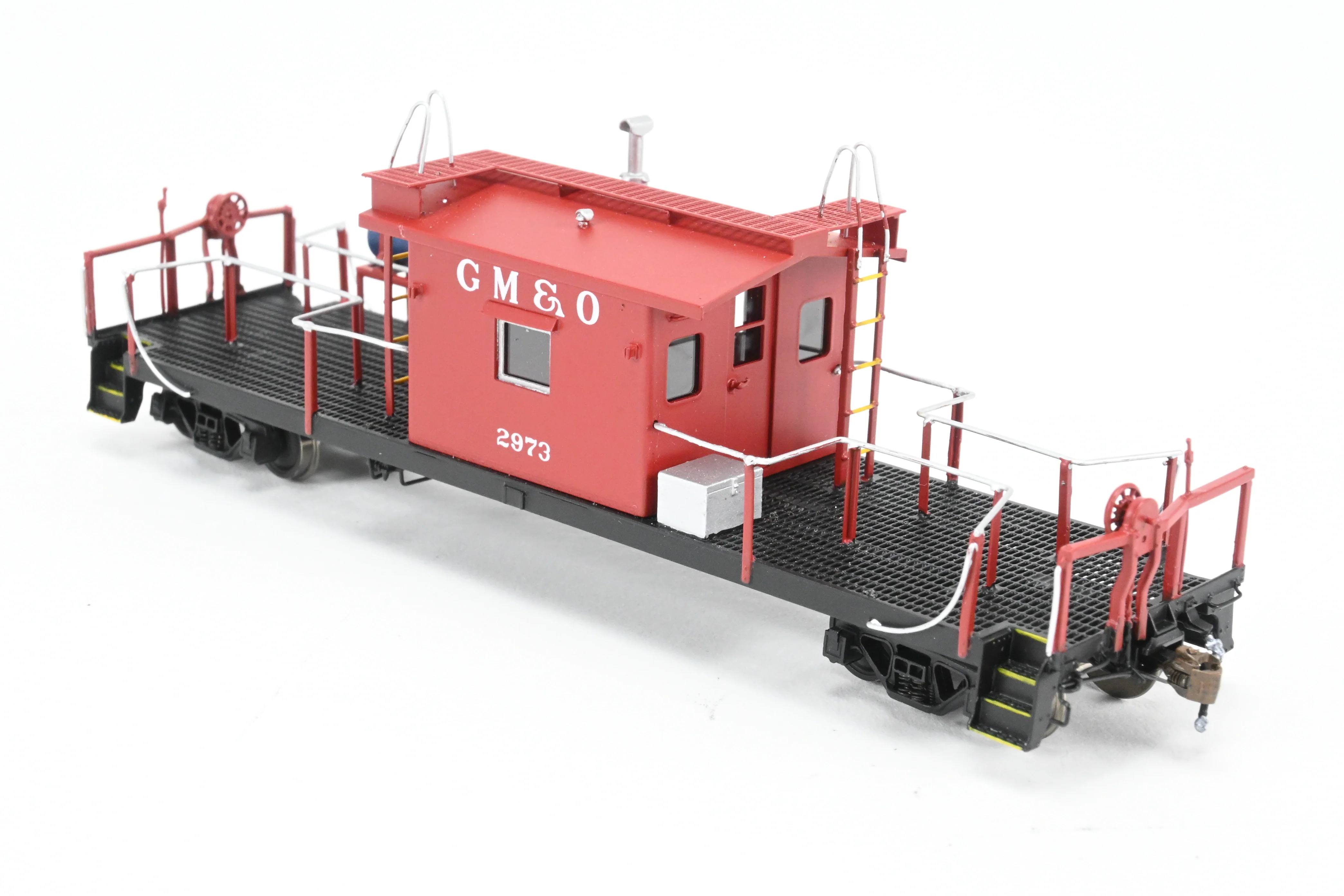 HO Brass Crown Custom Imports GM&O - Gulf Mobile & Ohio Transfer Caboose FP No. 2937 - Image 9