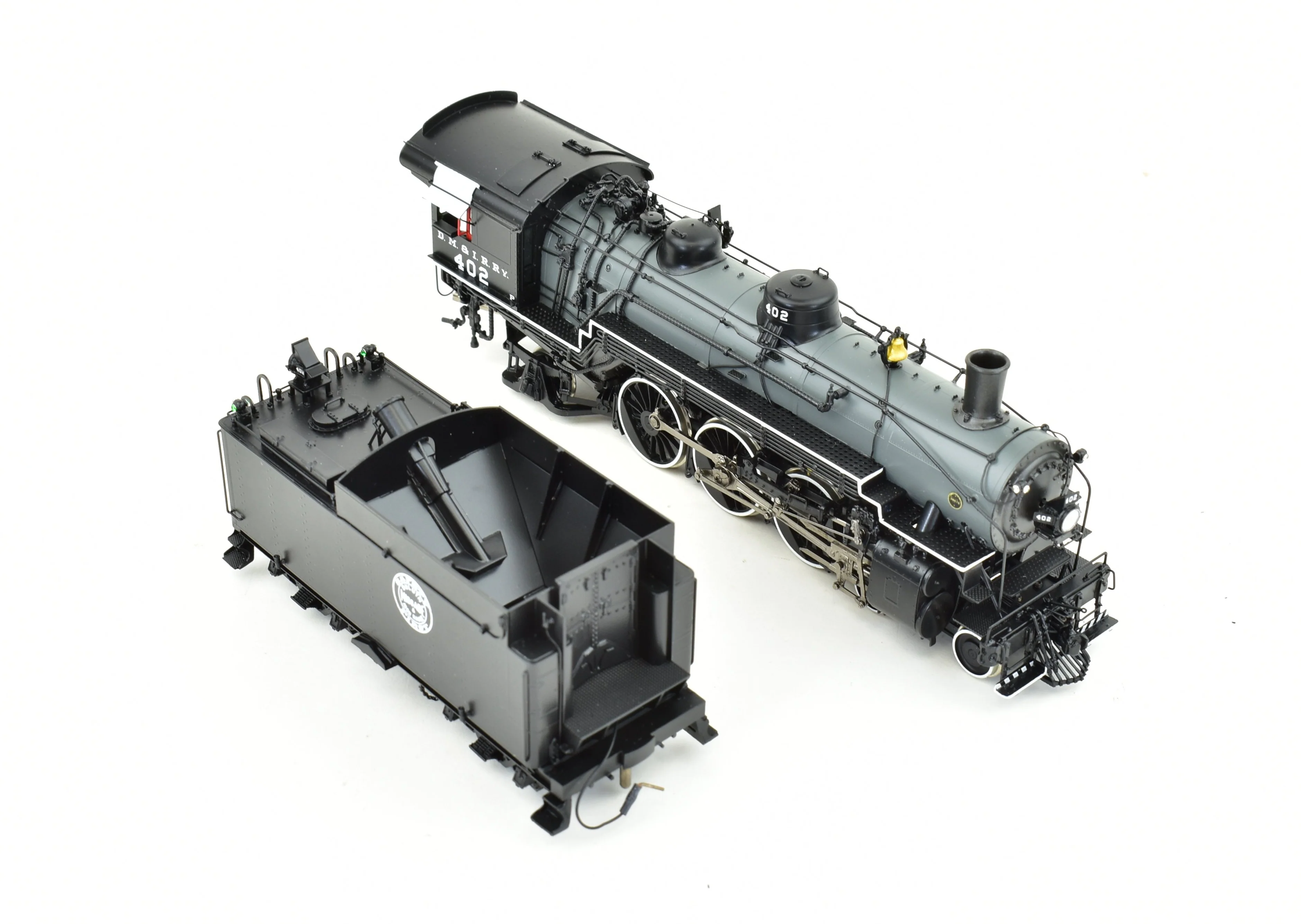 HO Brass CON DVP - Division Point DM&IR - Duluth Missabe & Iron Range Class "P" 4-6-2 #402 Grey Boiler Scheme FP - Image 6