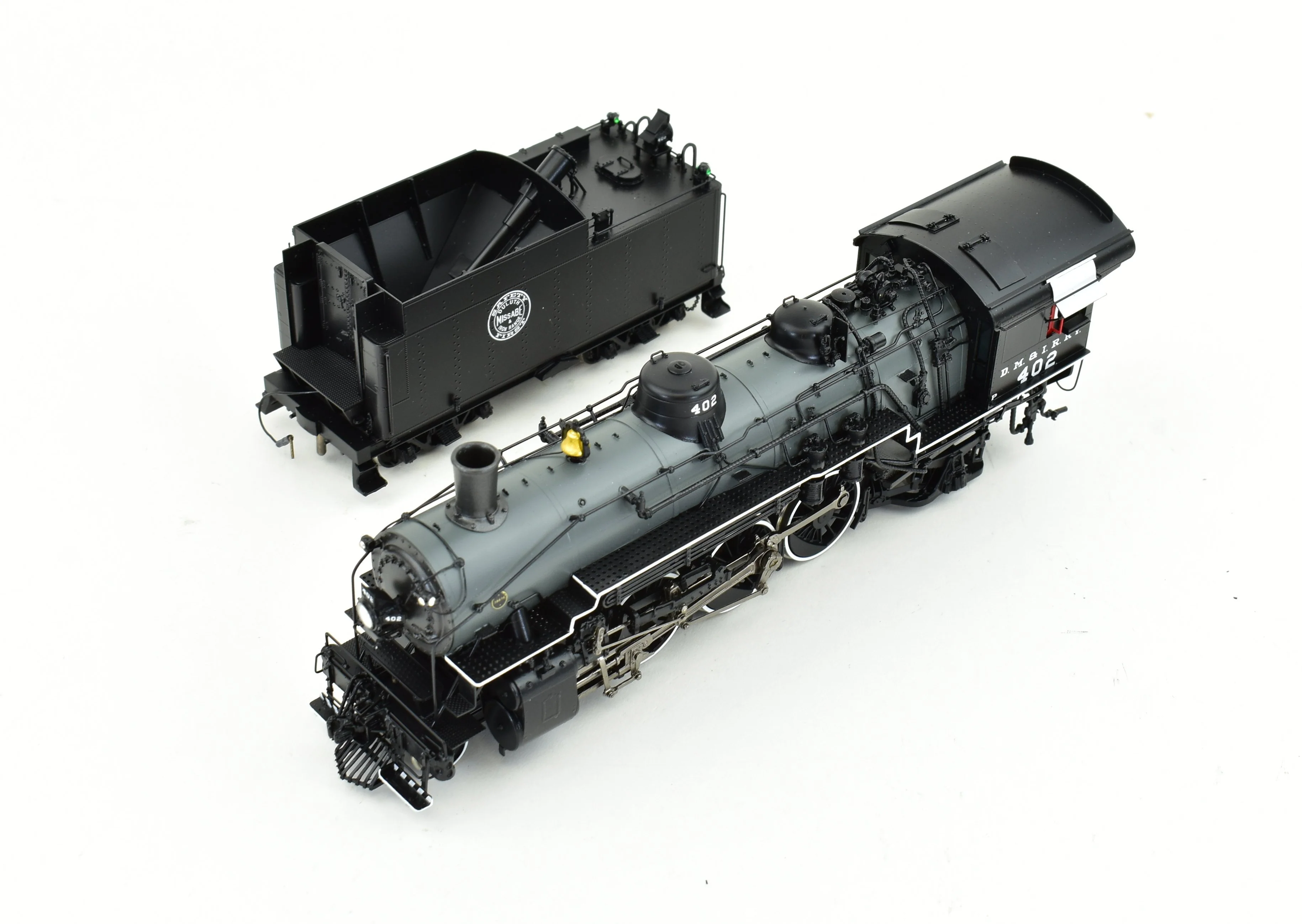 HO Brass CON DVP - Division Point DM&IR - Duluth Missabe & Iron Range Class "P" 4-6-2 #402 Grey Boiler Scheme FP - Image 7
