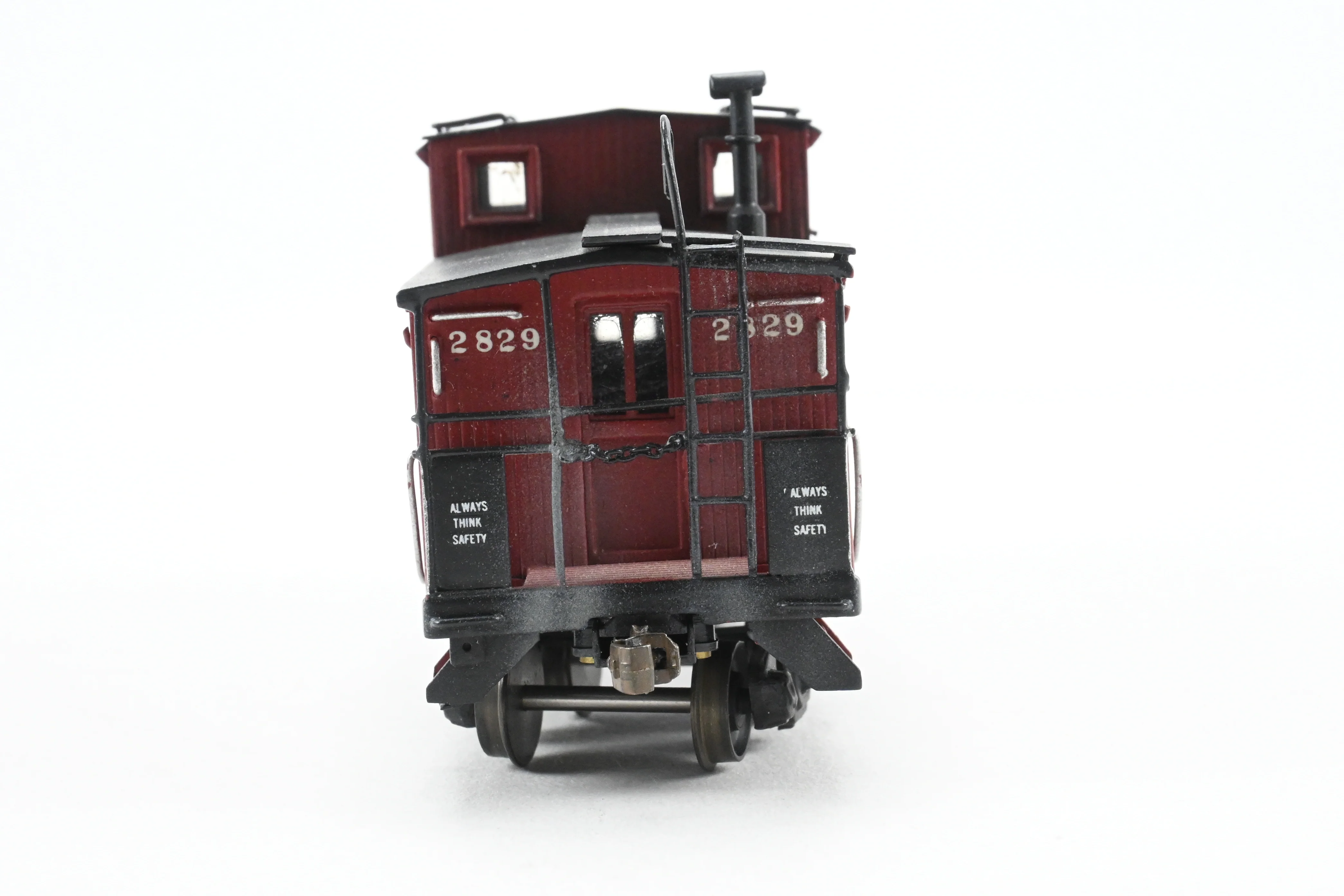 HO Brass Hallmark Models GM&O - Gulf Mobile & Ohio Wood Sheathed Caboose CP No. 2829 w/ Light Weathering - Image 11