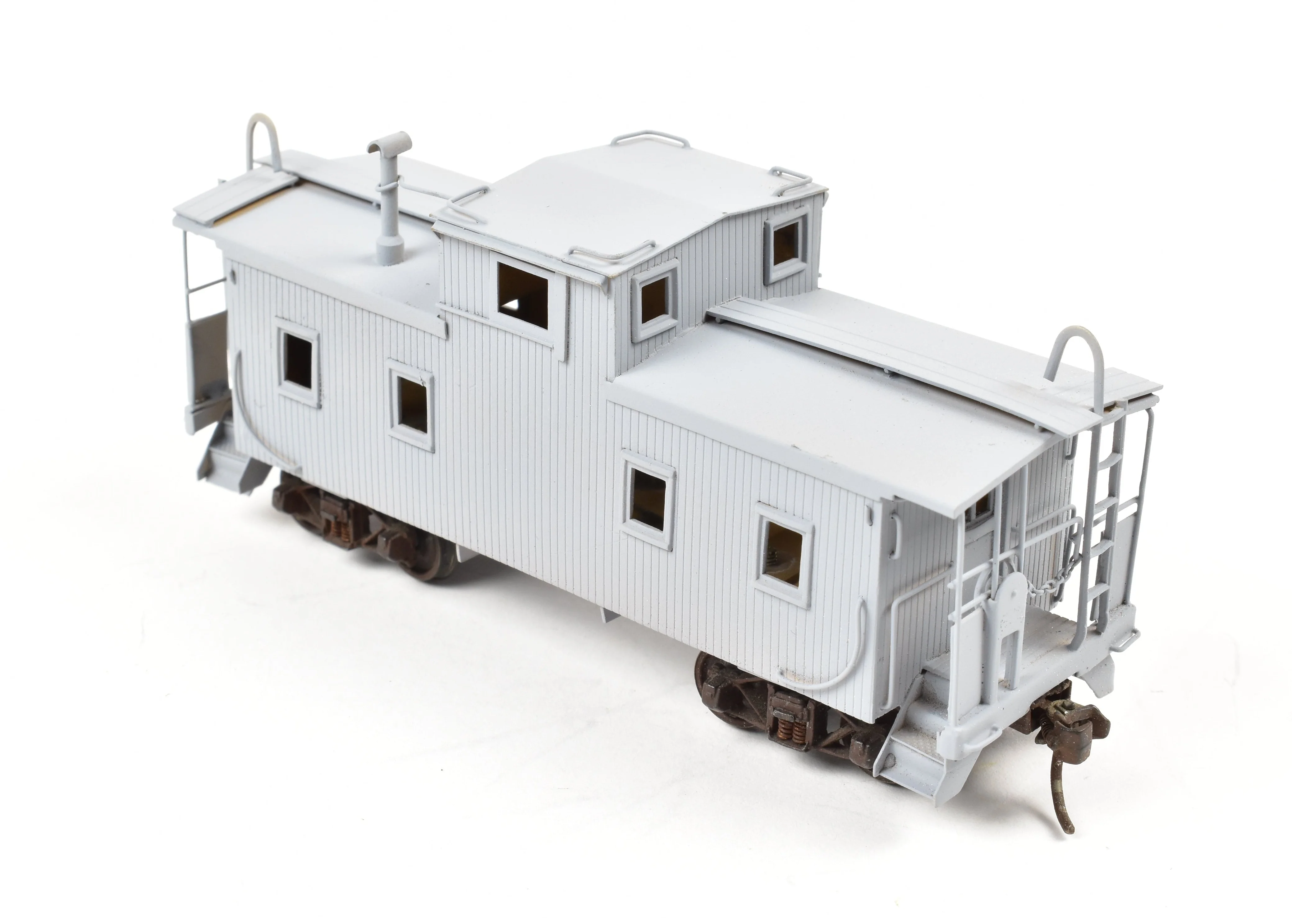 HO Brass Hallmark Models GM&O - Gulf Mobile & Ohio Wood Sheathed Caboose PARTIAL PAINT - Image 7