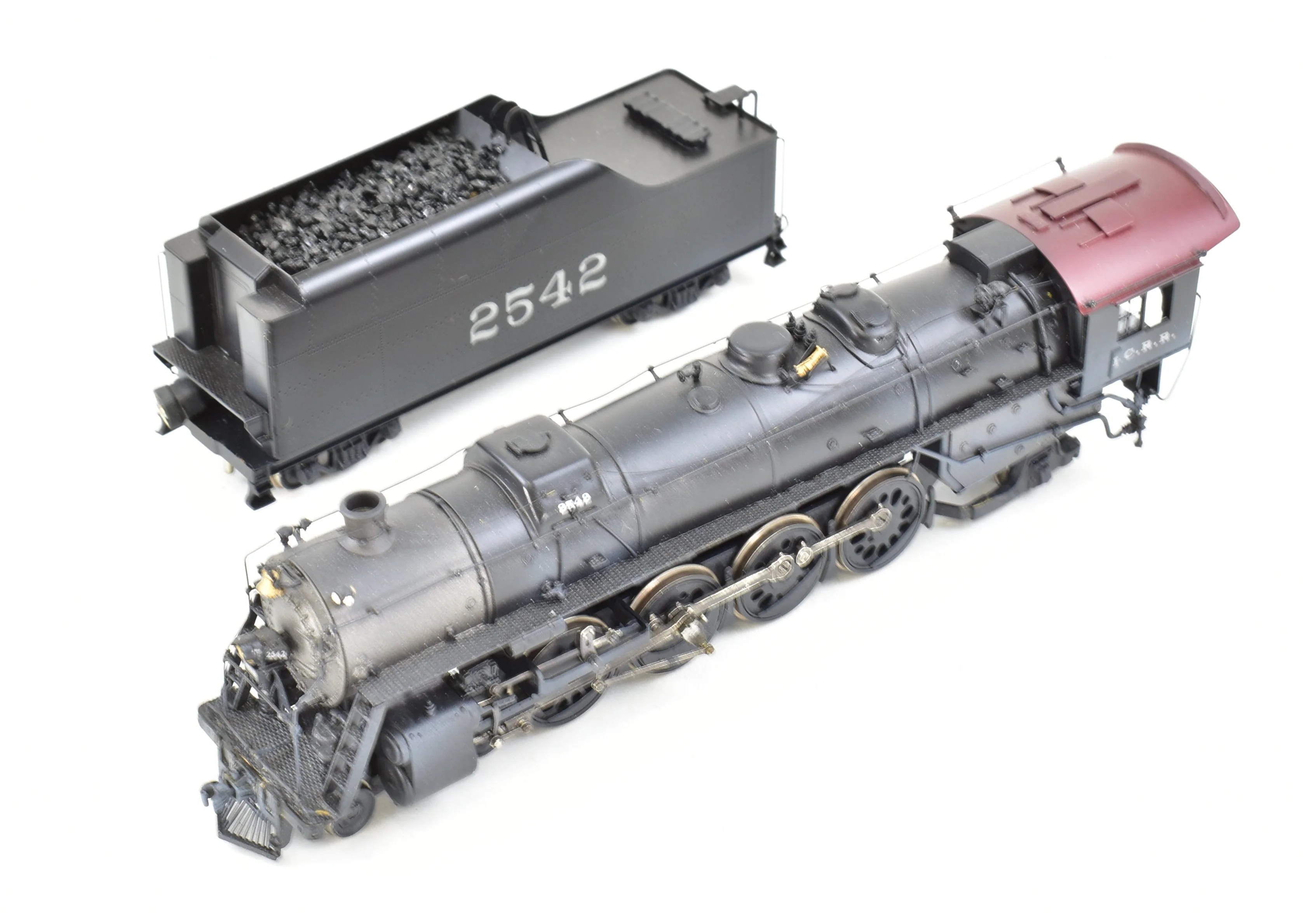 HO Brass Hallmark Models IC - Illinois Central 4-8-2 Custom Painted New NWSL Gearbox with Tsunami DCC and Sound - Image 6