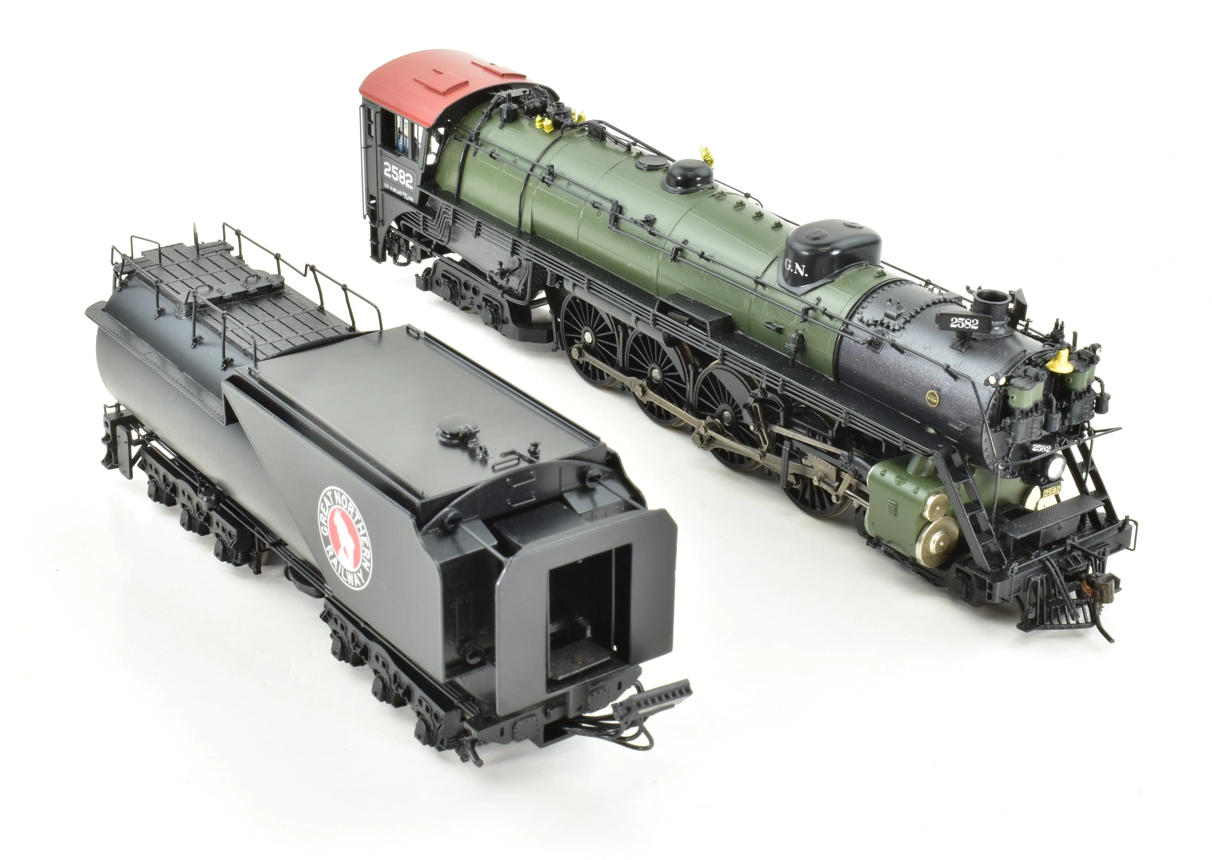 HO Brass Hybrid BLI - Broadway Limited Imports GN - Great Northern S-2 4-8-4 FP DCC and Sound - Image 7