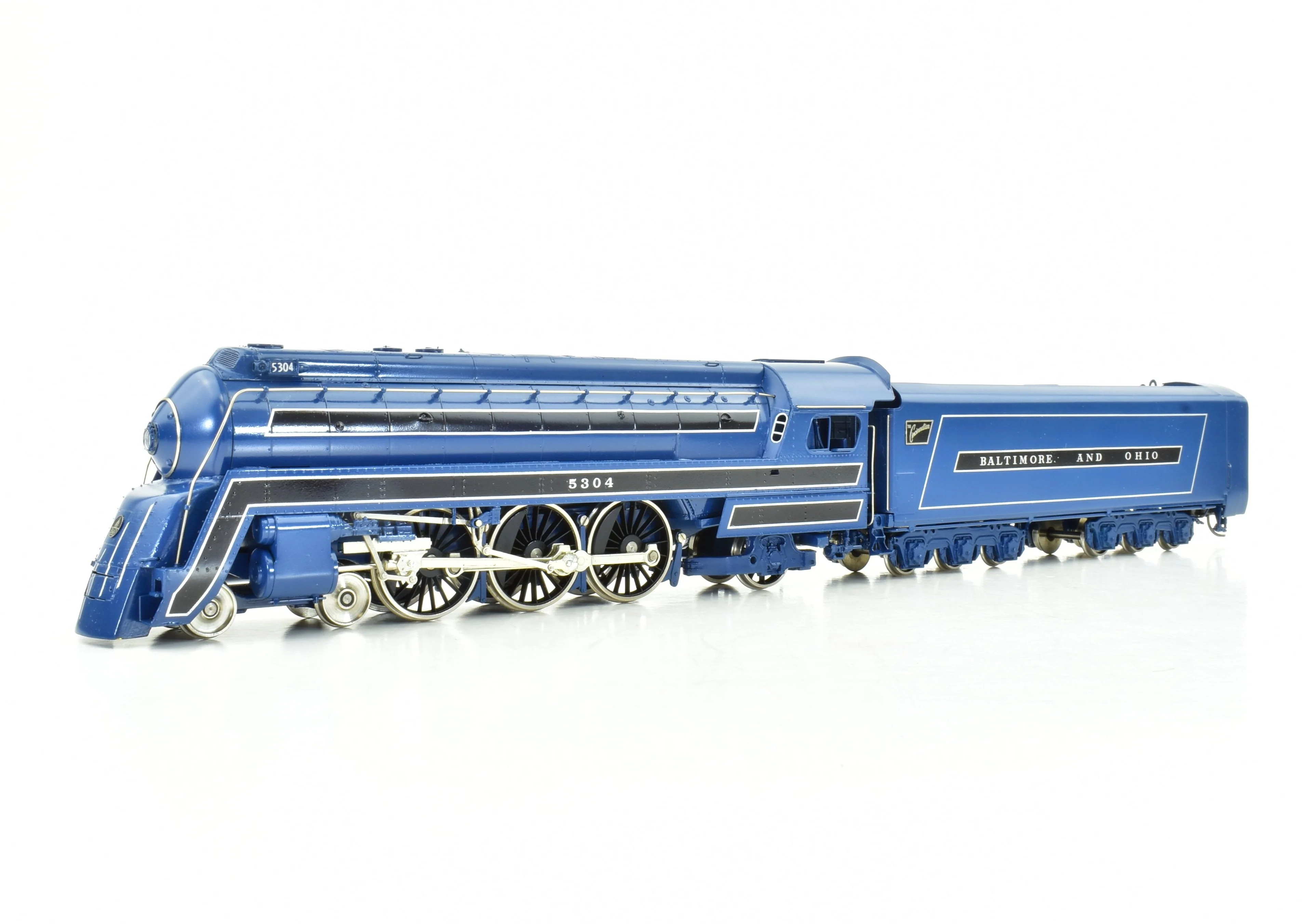 HO Brass Key Imports B&O - Baltimore & Ohio "Cincinnatian" P-7d and 5 Coach Train Set FP CS-22 - Image 15