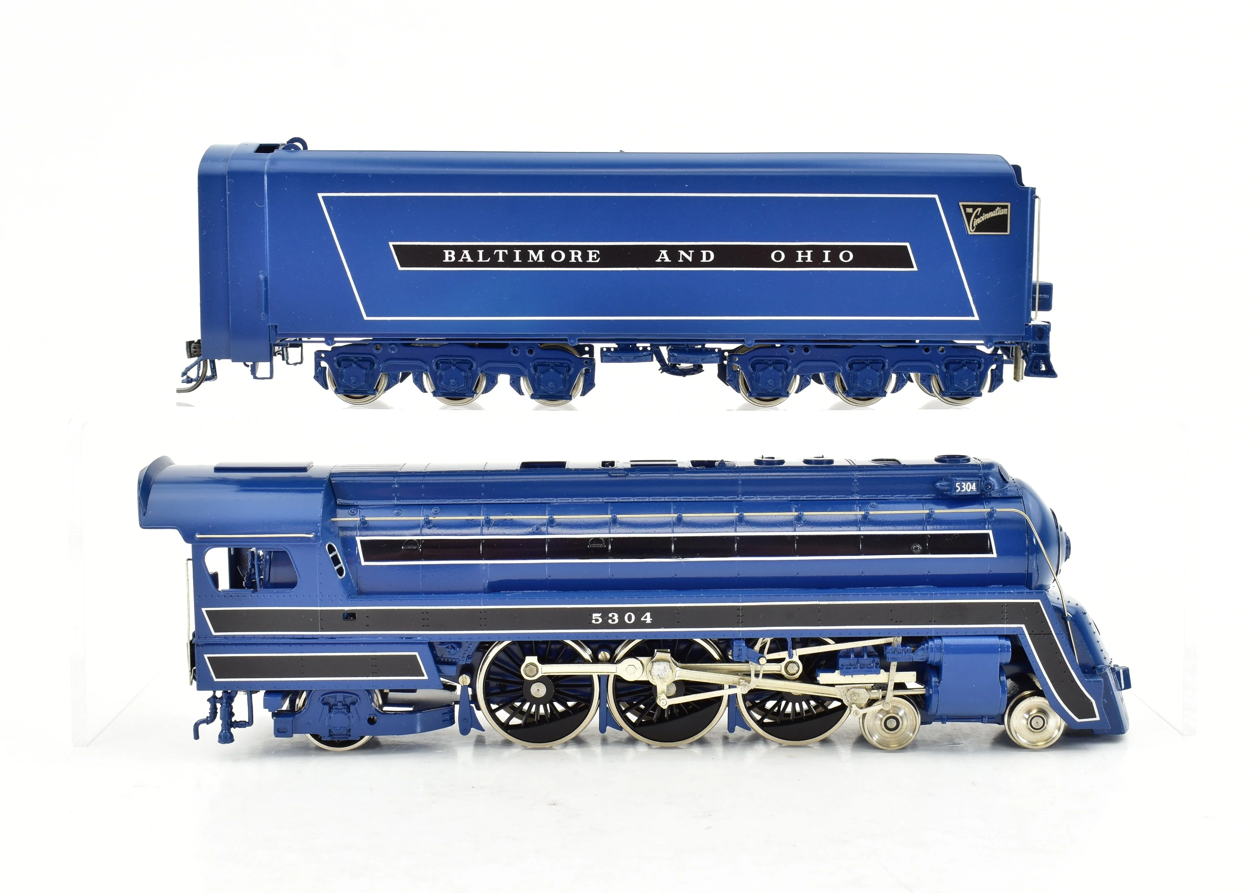 HO Brass Key Imports B&O - Baltimore & Ohio "Cincinnatian" P-7d and 5 Coach Train Set FP CS-22 - Image 5