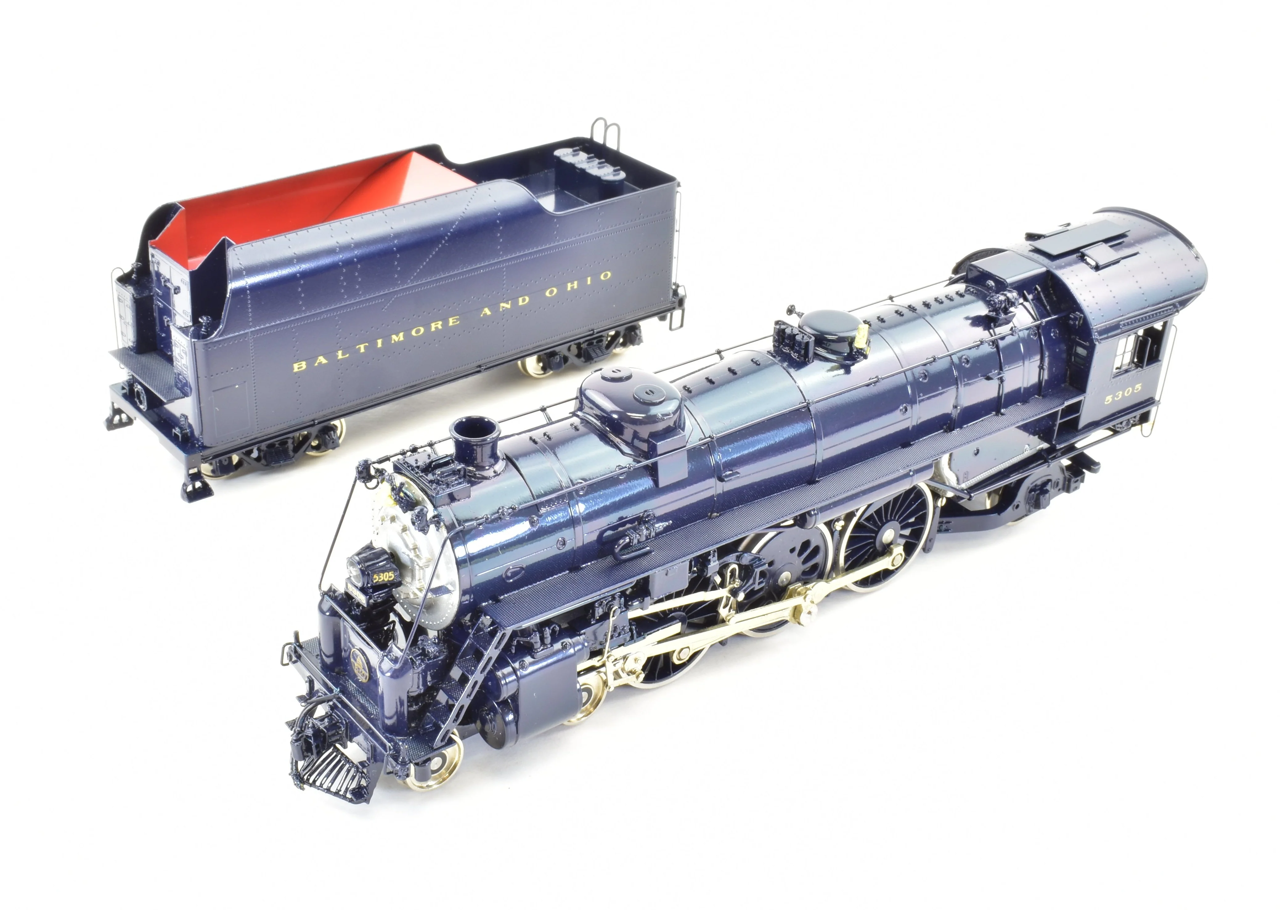 HO Brass Key Imports B&O - Baltimore & Ohio - P-7C 4-6-2 Pacific Custom Series #47 FP - Image 6