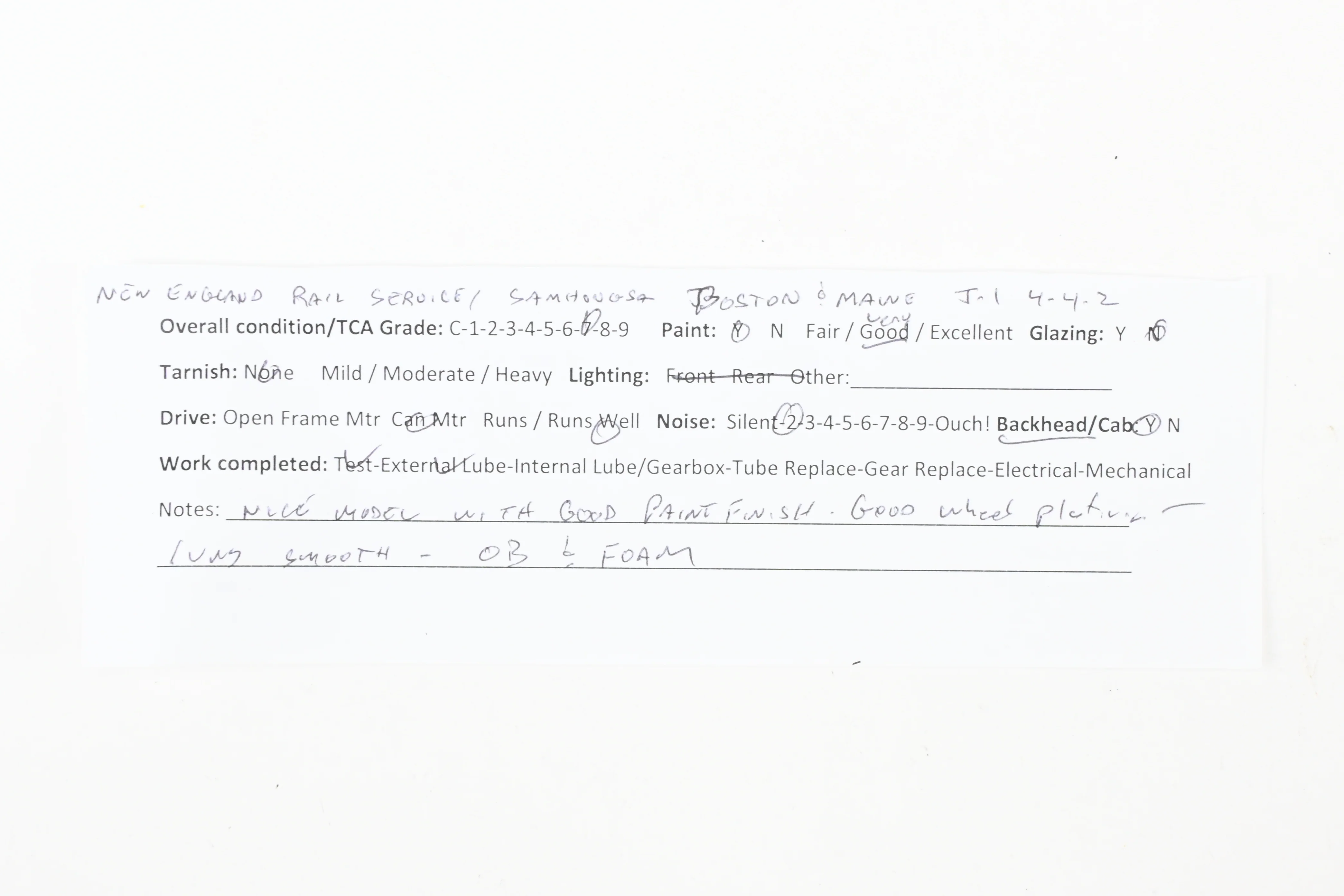 HO Brass NERS - New England Rail Service B&M - Boston & Maine Class J-1 4-4-2 Atlantic CP No. 3236 - Image 19