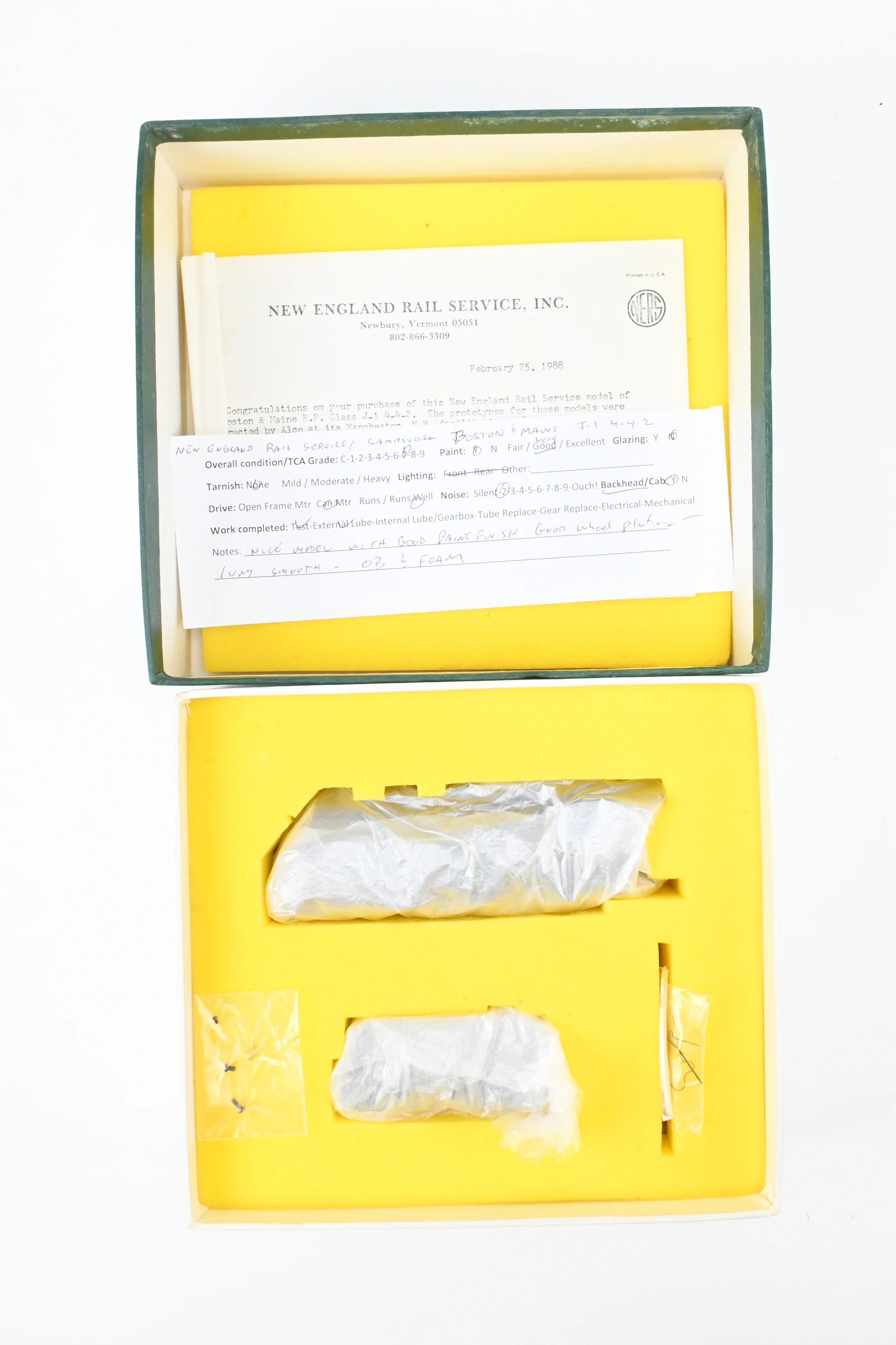 HO Brass NERS - New England Rail Service B&M - Boston & Maine Class J-1 4-4-2 Atlantic CP No. 3236 - Image 20