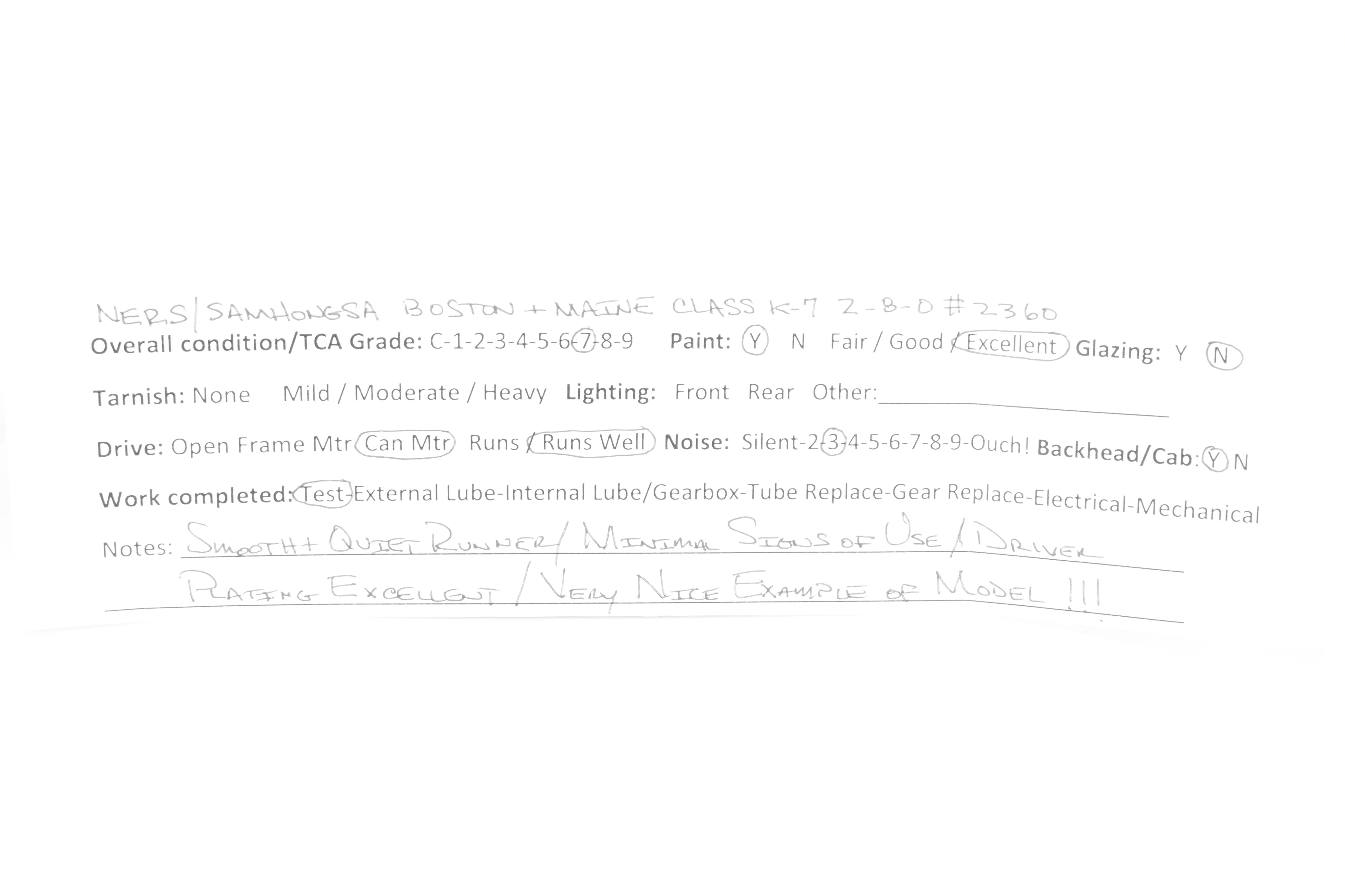 HO Brass NERS - New England Rail Service B&M - Boston & Maine Class K-7B 2-8-0 Consolidation CP No. 2360 - Image 25