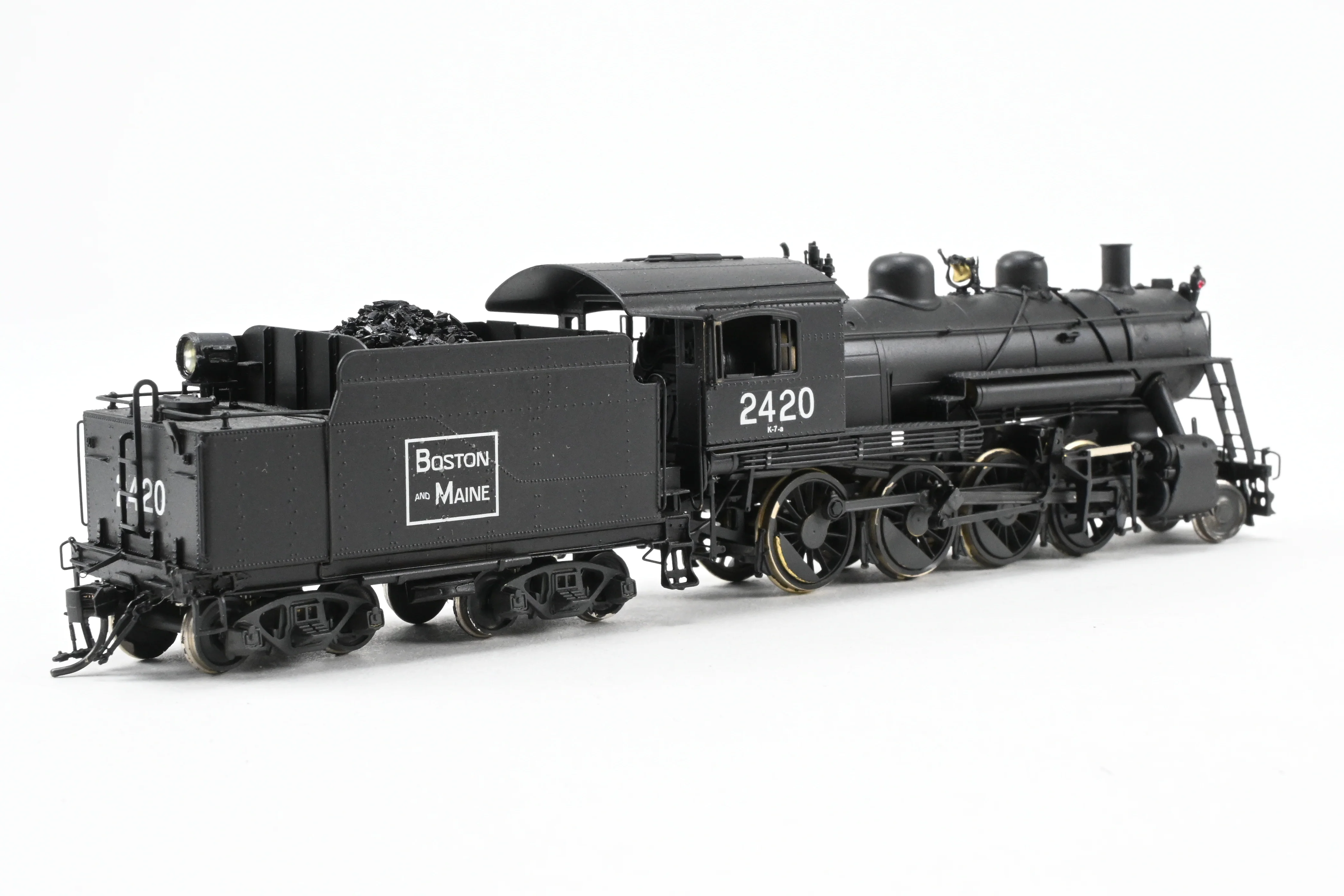 HO Brass NERS - New England Rail Service B&M - Boston & Maine Class K-7A 2-8-0 CP No. 2420 - Image 5