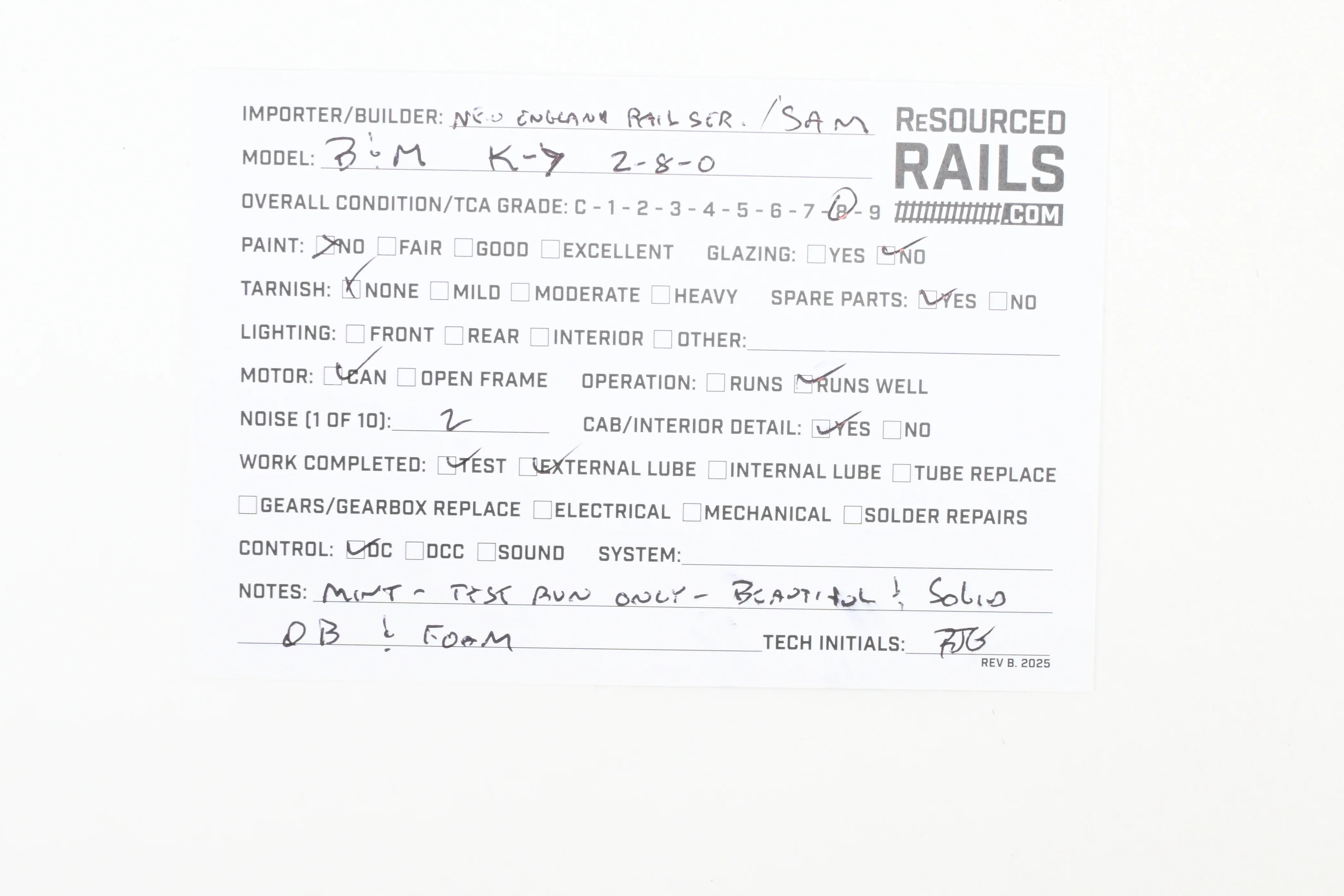 HO Brass NERS - New England Rail Service B&M - Boston & Maine Class K-7B 2-8-0 Consolidation - Image 21