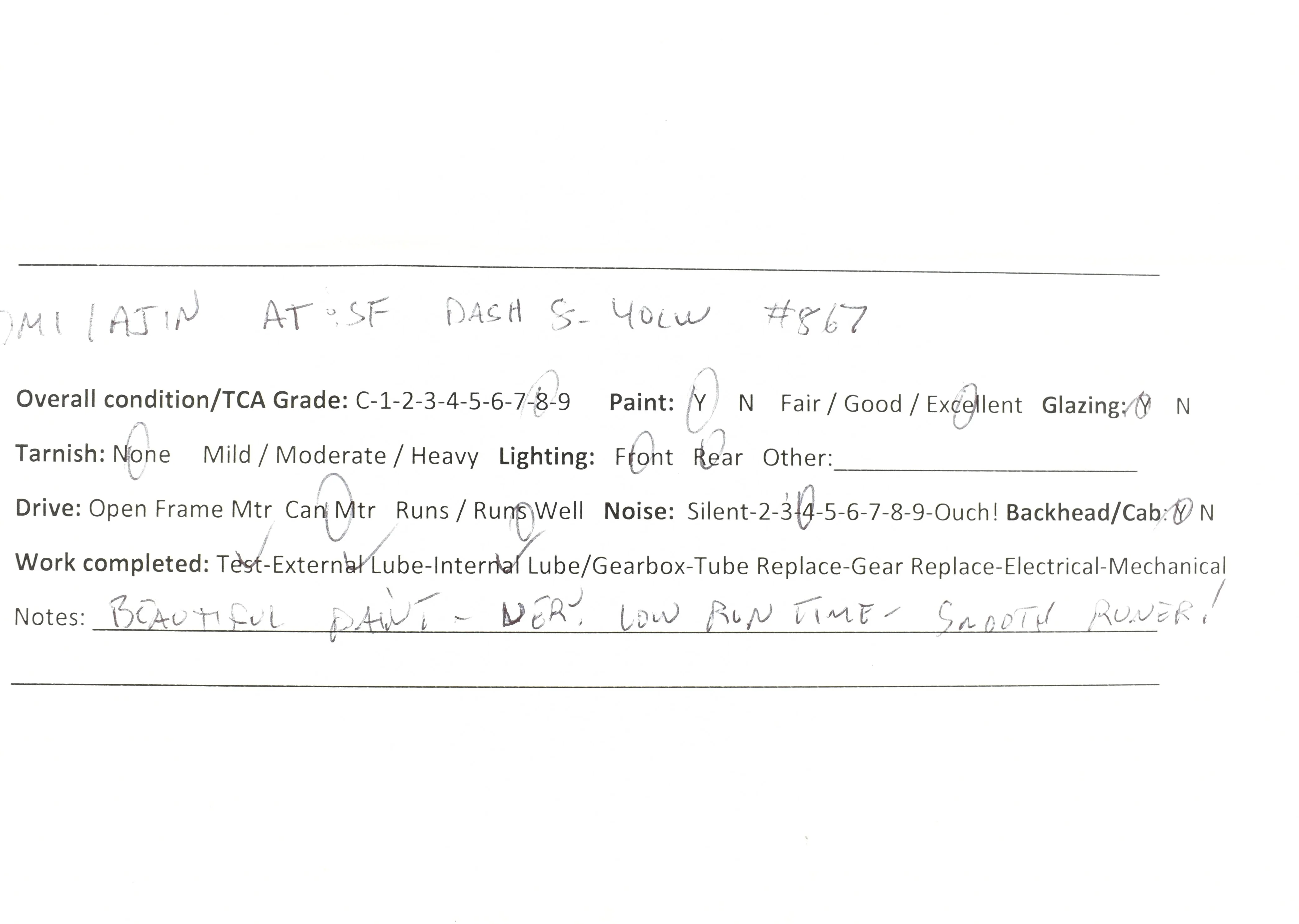 HO Brass OMI - Overland Models, Inc. ATSF - Santa Fe EMD Dash 8-40CW FP No. 867 - Image 18