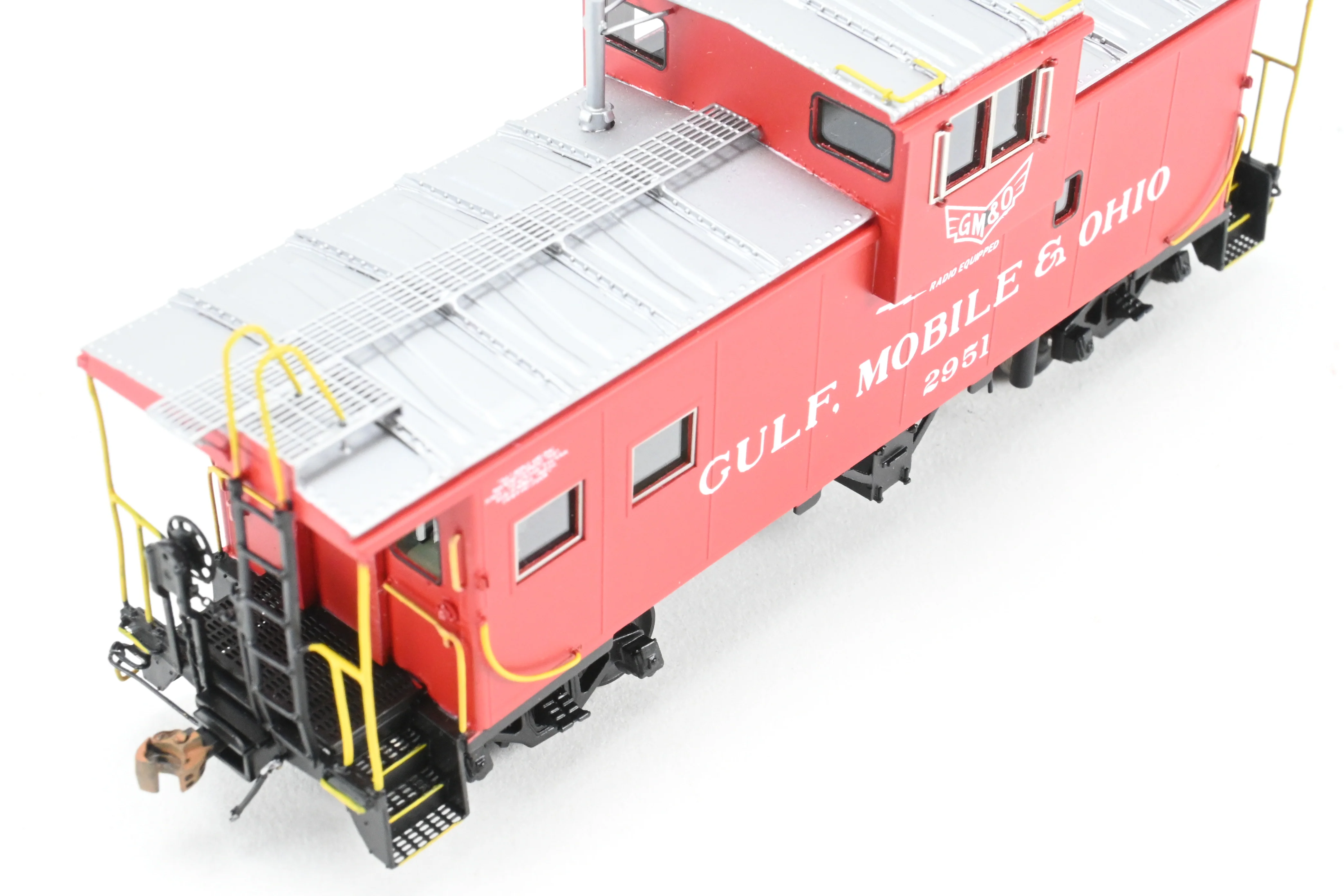 HO Brass OMI - Overland Models, Inc. GM&O - Gulf, Mobile & Ohio International Wide-Vision Caboose FP No. 2951 - Image 14