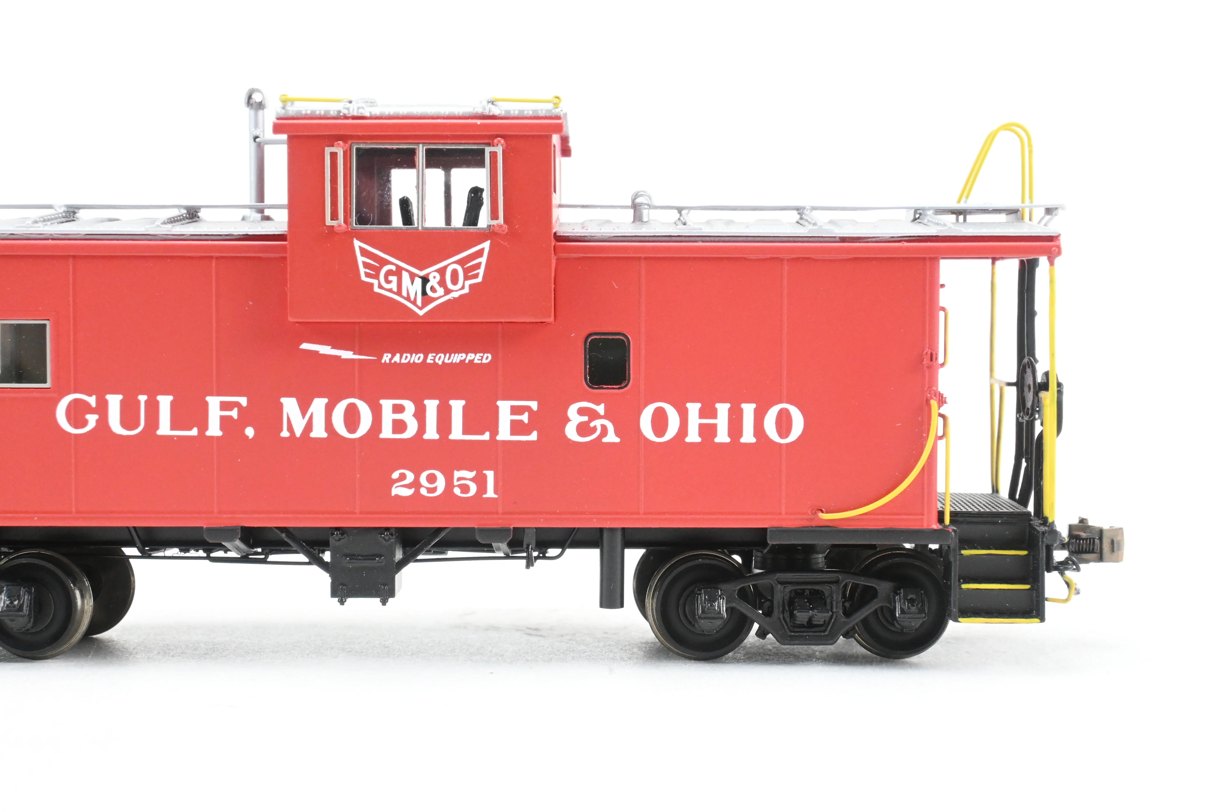 HO Brass OMI - Overland Models, Inc. GM&O - Gulf, Mobile & Ohio International Wide-Vision Caboose FP No. 2951 - Image 15