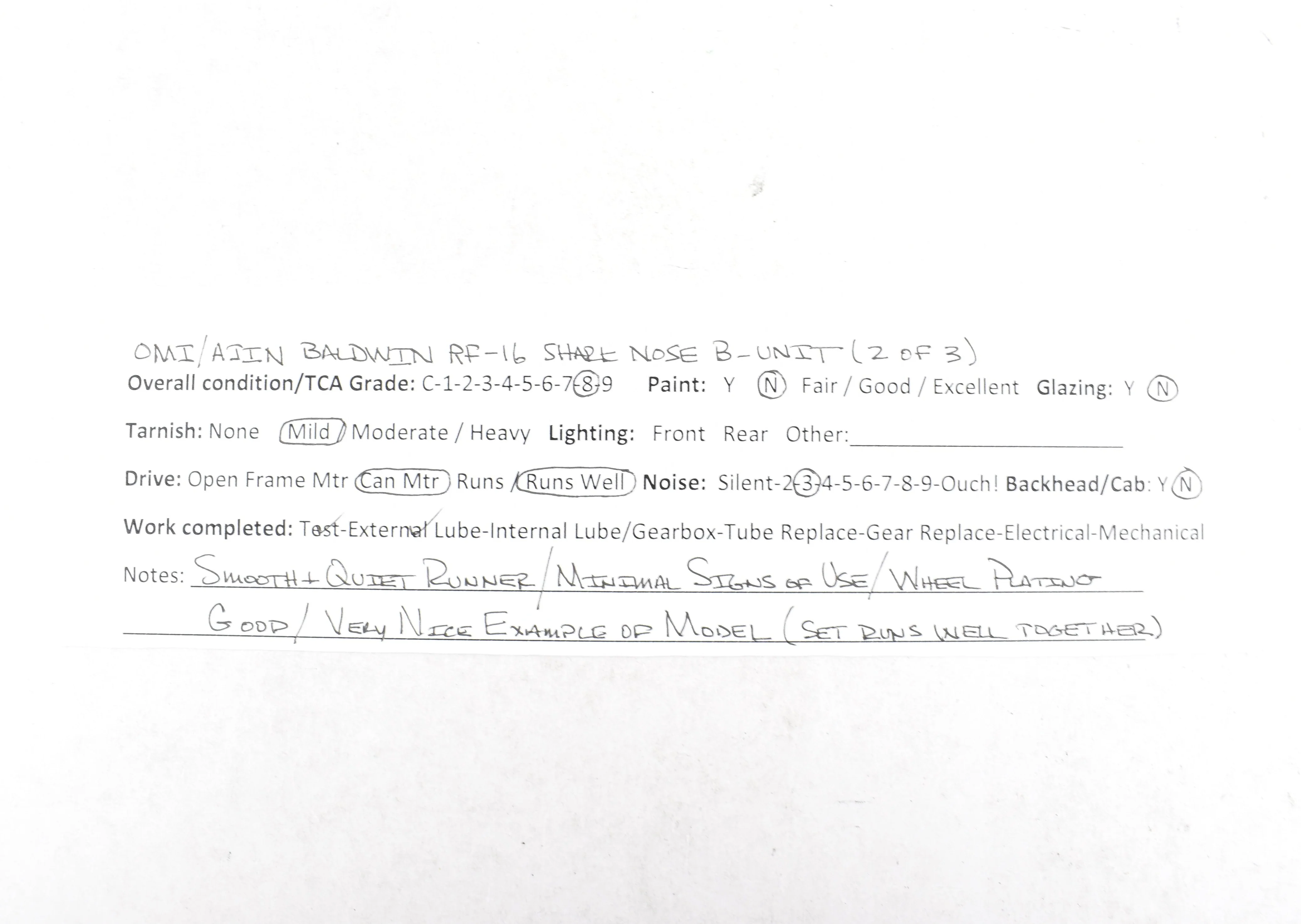 HO Brass CON OMI - Overland Models Inc. NYC, CIL, PRR, and B&O Baldwin RF-16 Shark Nose A/B/A Set - Image 41