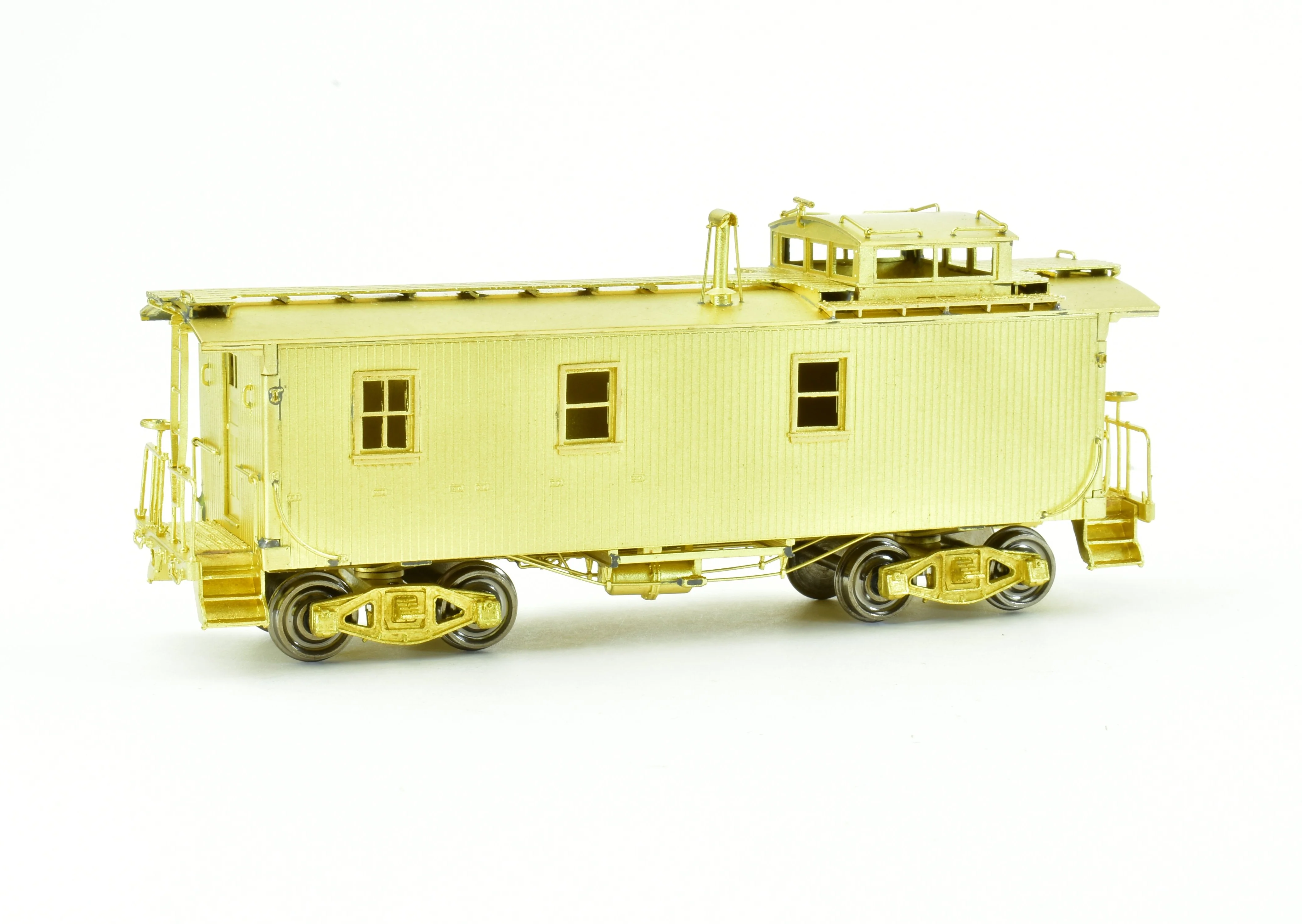 HO Brass OMI - Overland Models, Inc. P&LE - Pittsburgh & Lake Erie NYC Wood Caboose - Image 11