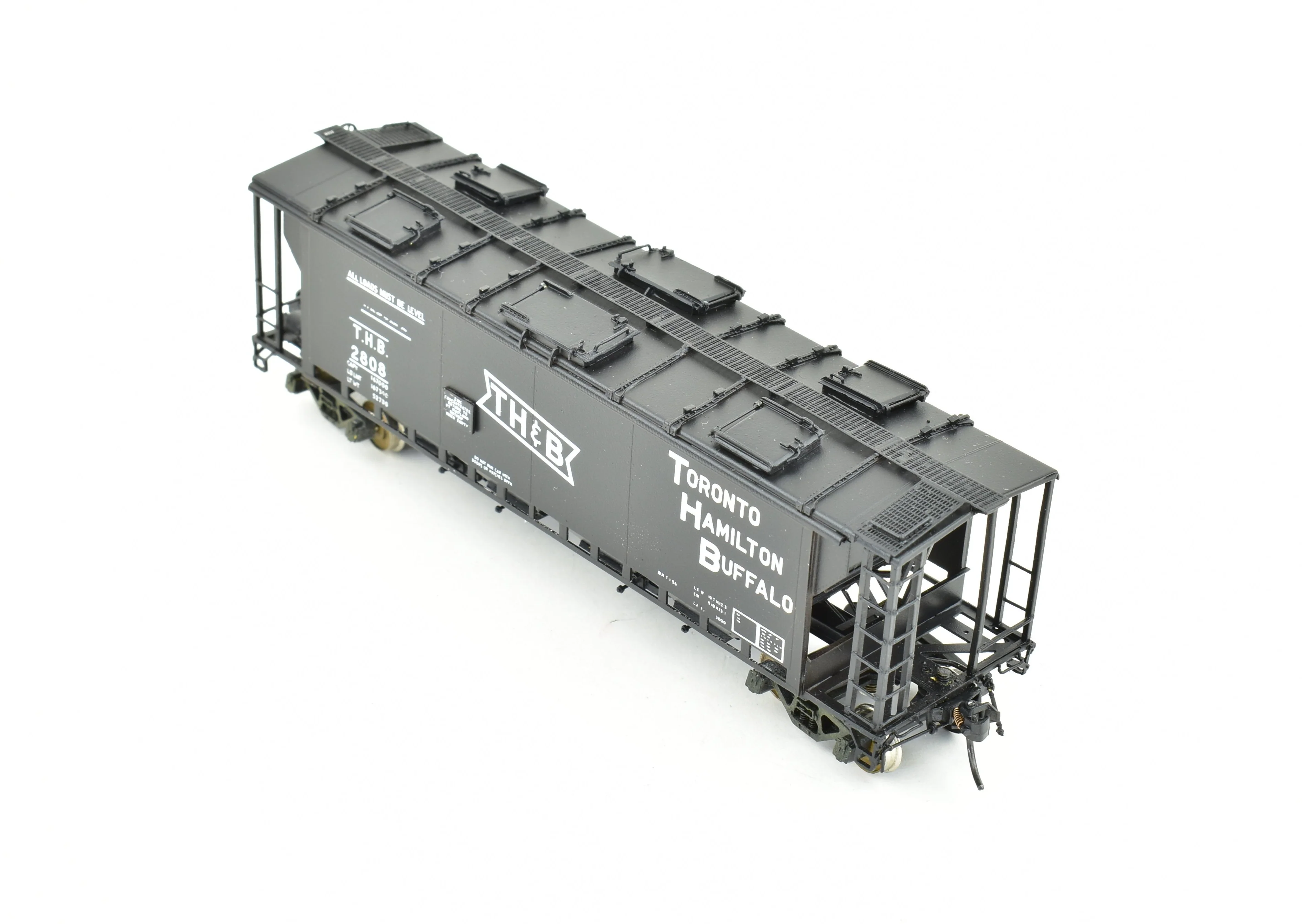 HO Brass OMI - Overland Models, Inc. TH&B - Toronto Hamilton & Buffalo Custom Painted CN Slab Side Covered Hopper - Image 8